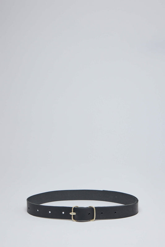 Double Oval Buckle Wide Belt