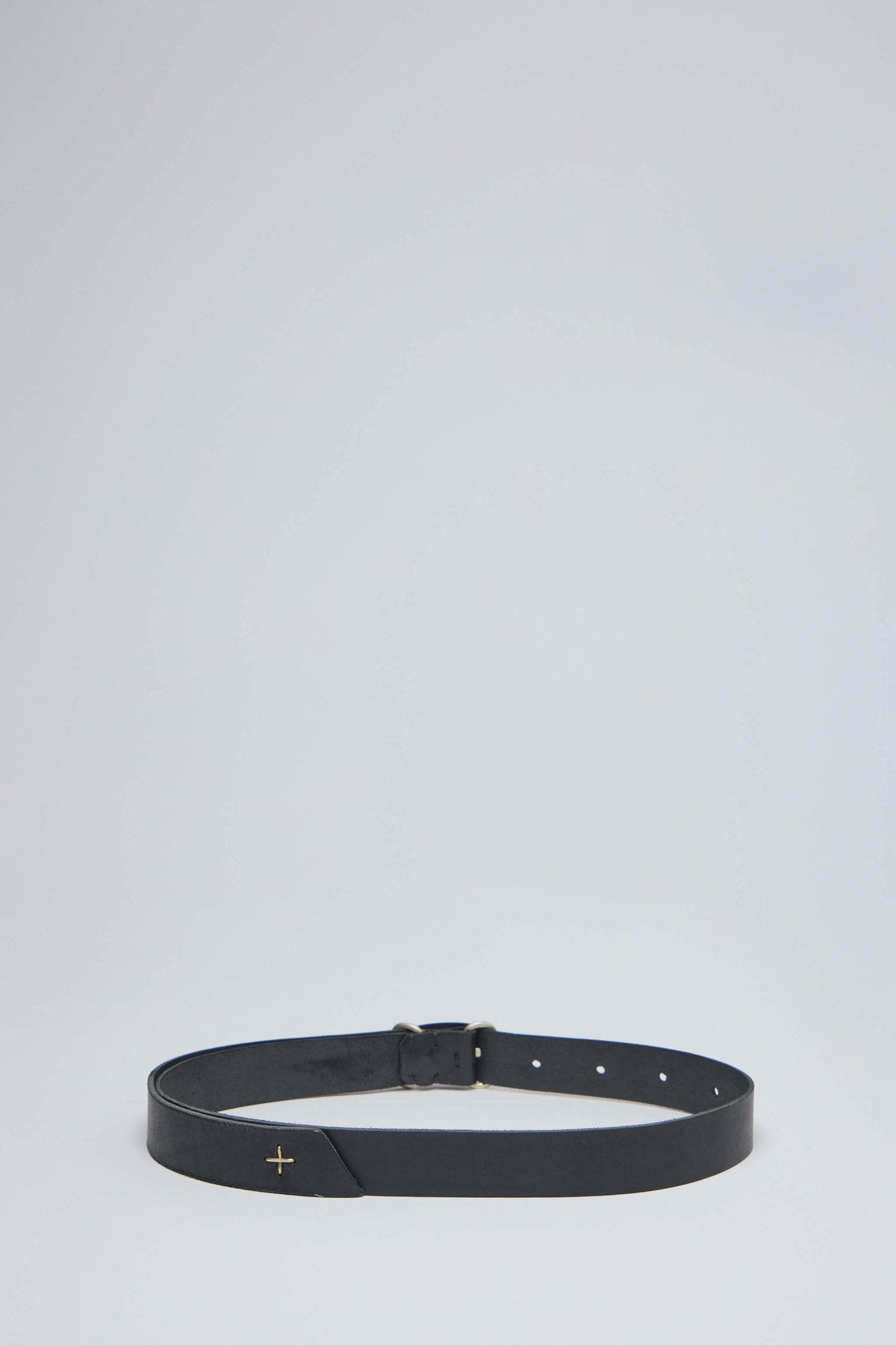 Double Oval Buckle Wide Belt