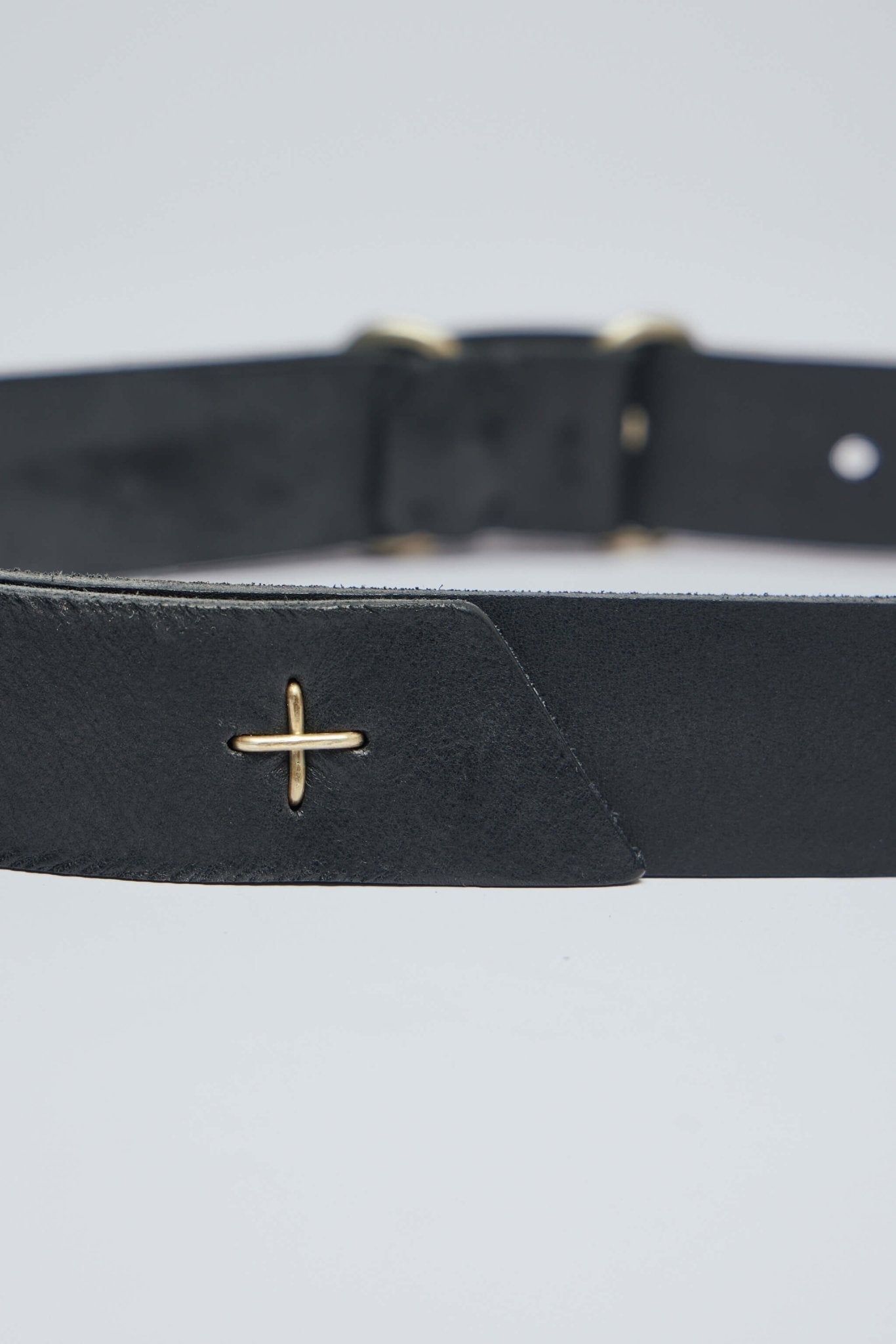 Double Oval Buckle Wide Belt