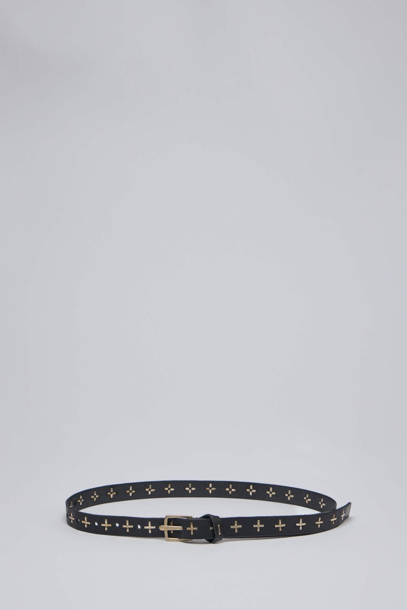 Studded Q Buckle Med Belt