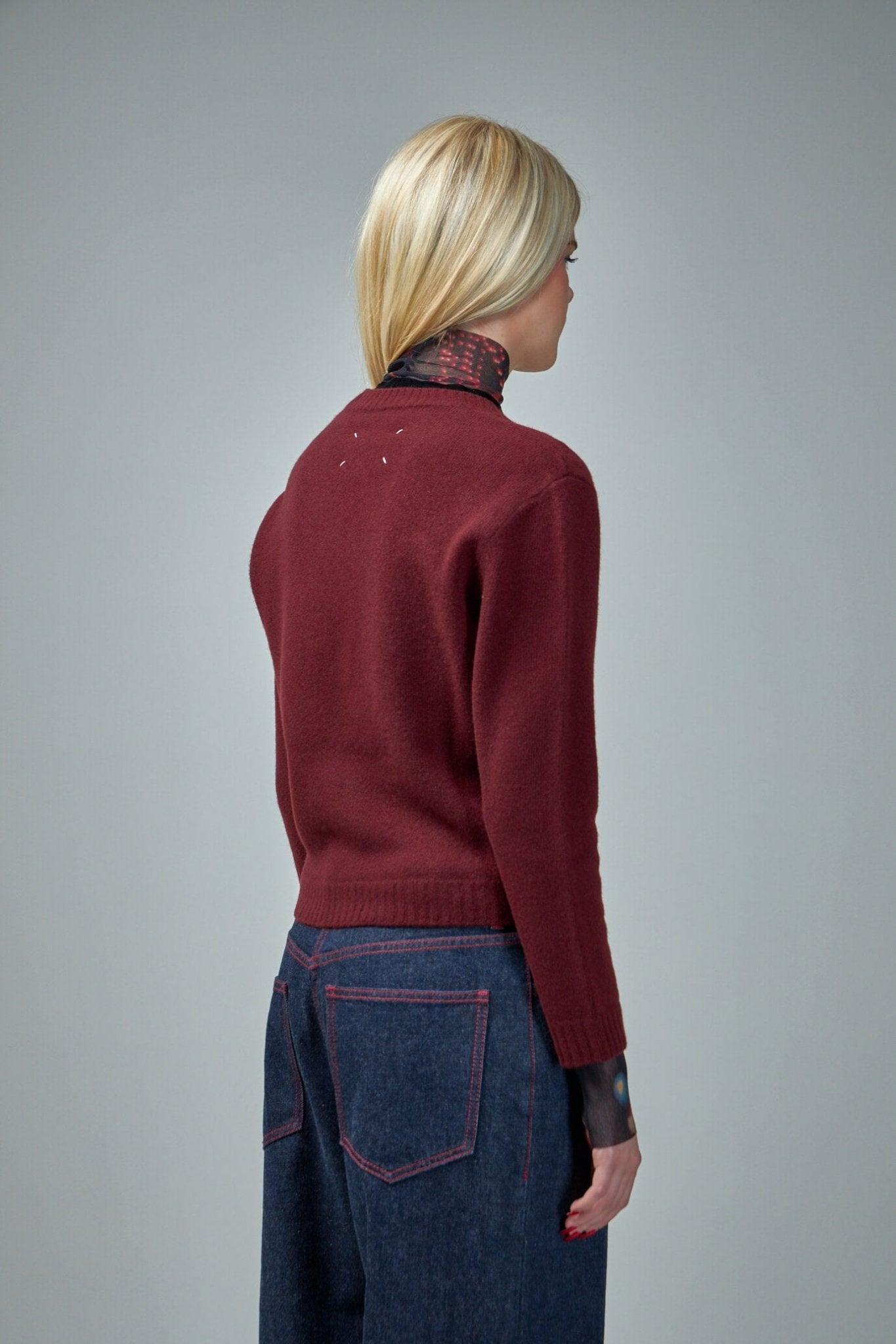 Ribbed Button Closure Cardigan
