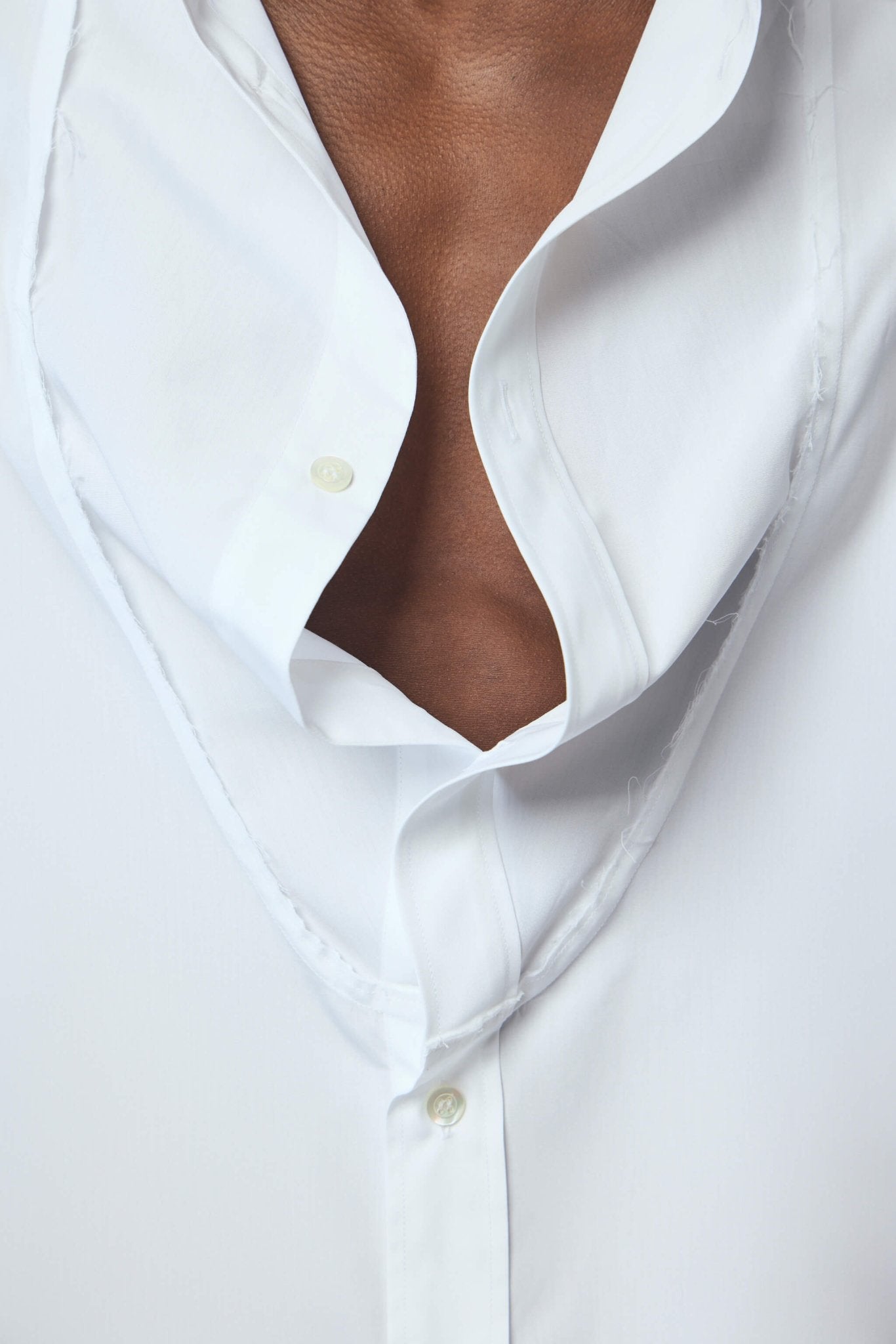 Folded Collar Cotton Shirt