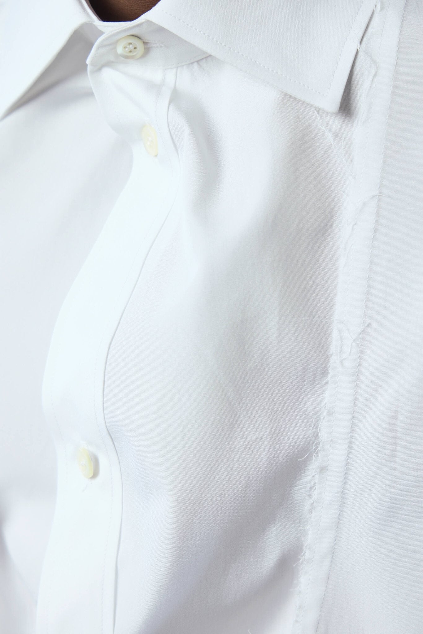 Folded Collar Cotton Shirt