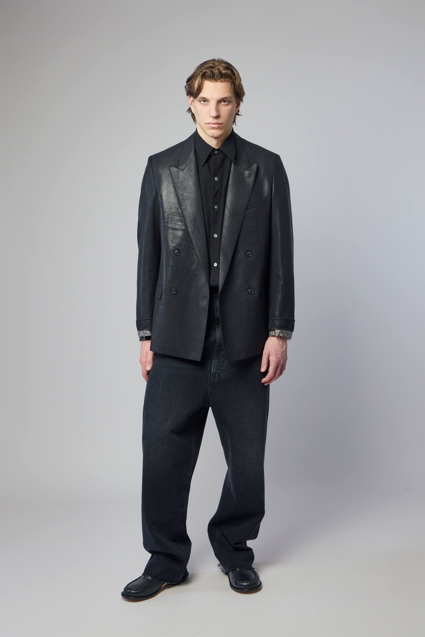 Foiled Wool Blazer