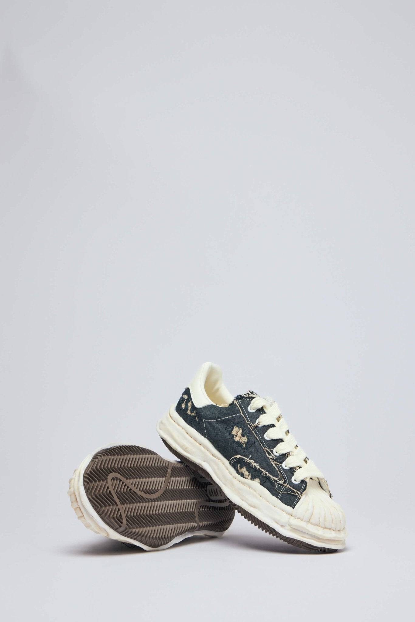 Og Sole Ripped Overdye Canvas Low-top Sneaker