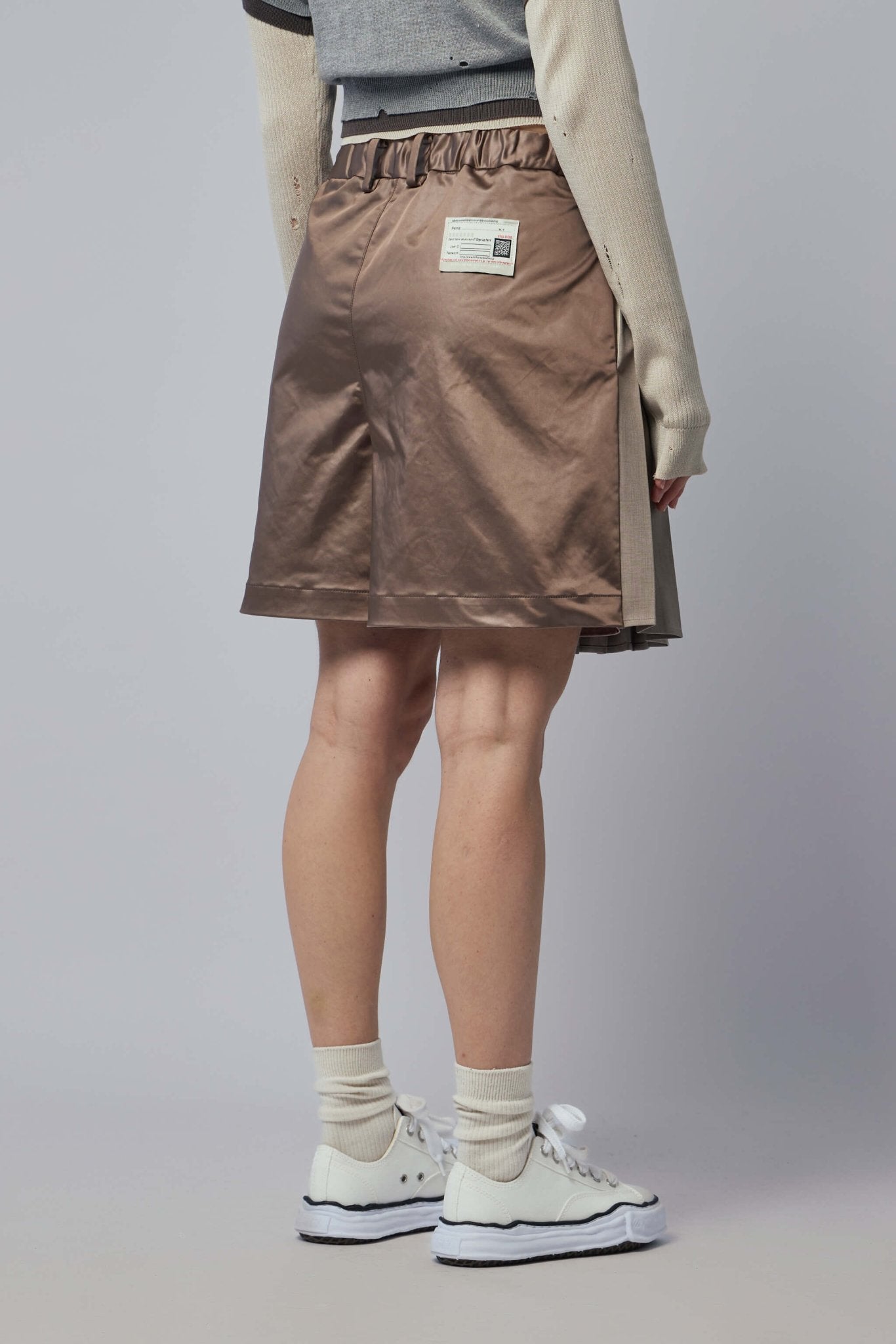 Front Back Combined Skirted Pants