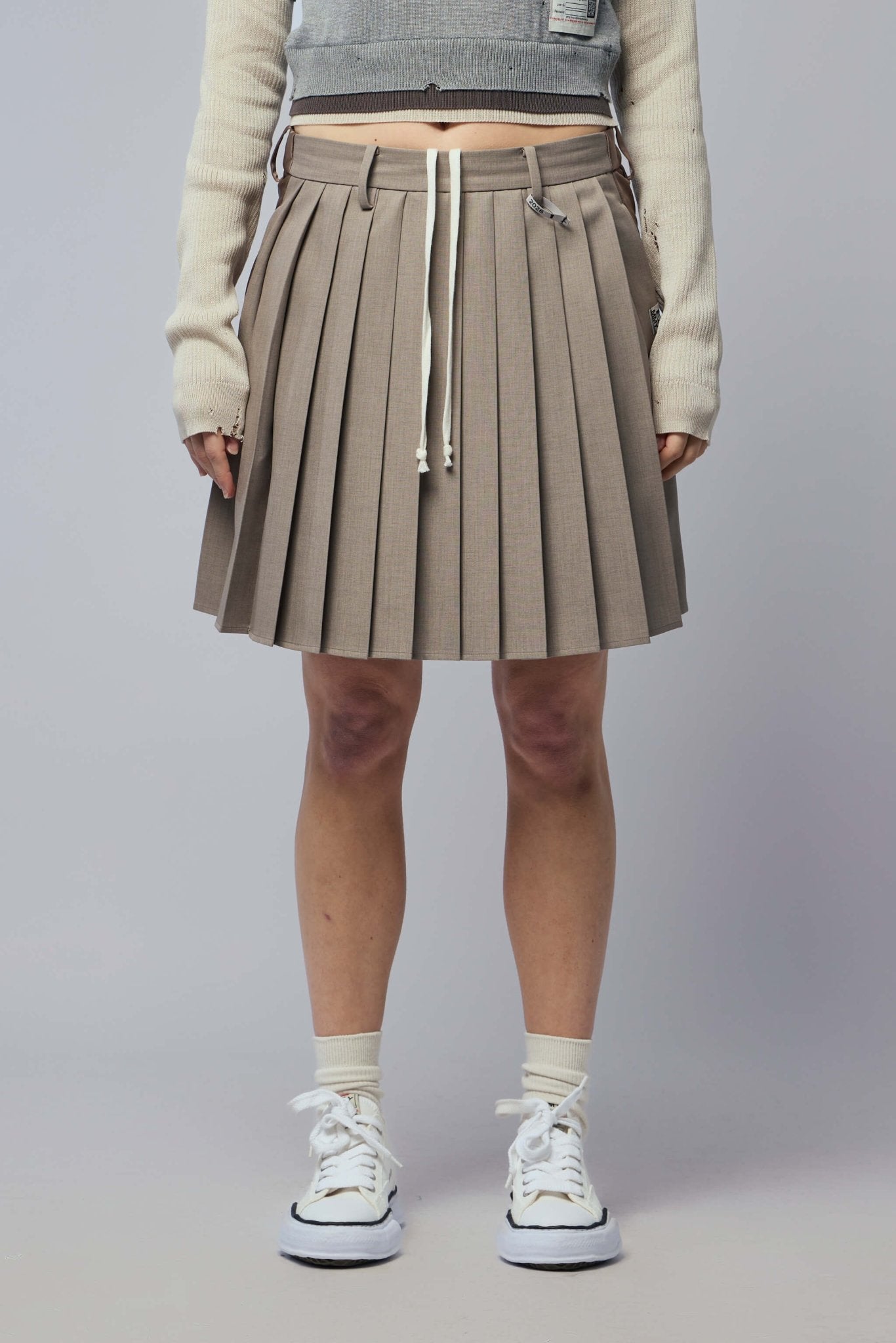 Front Back Combined Skirted Pants