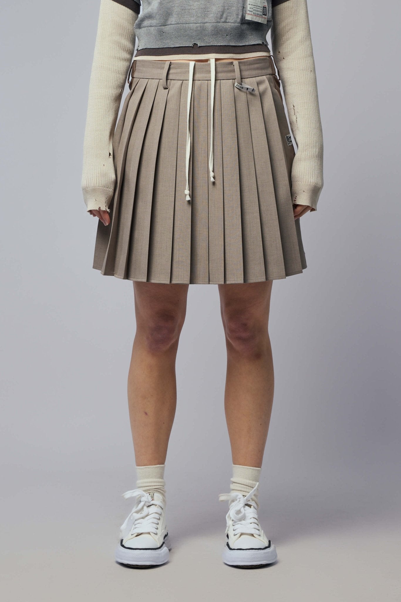 Front Back Combined Skirted Pants