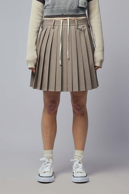 Front Back Combined Skirted Pants