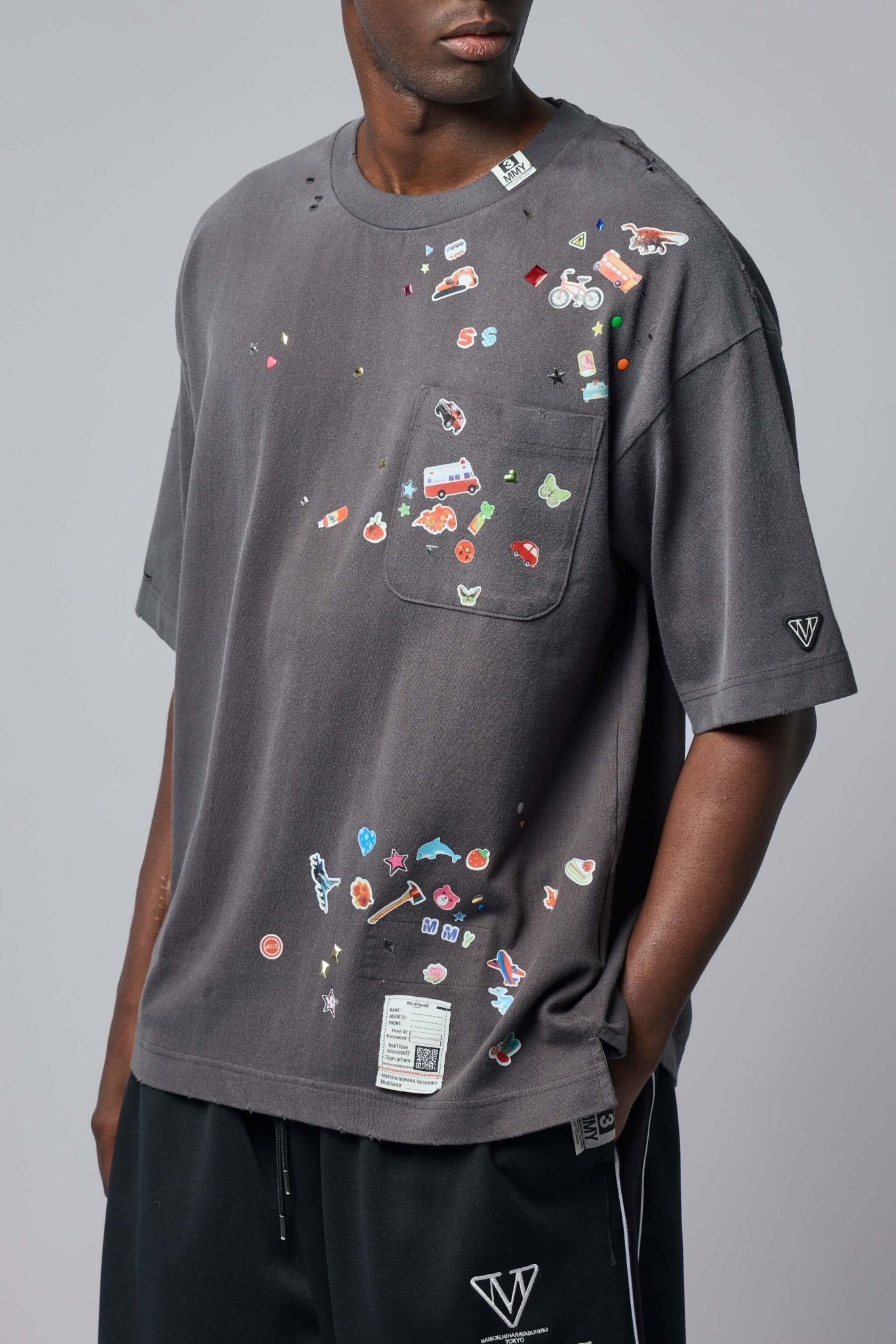 Sticker Print T-shirt