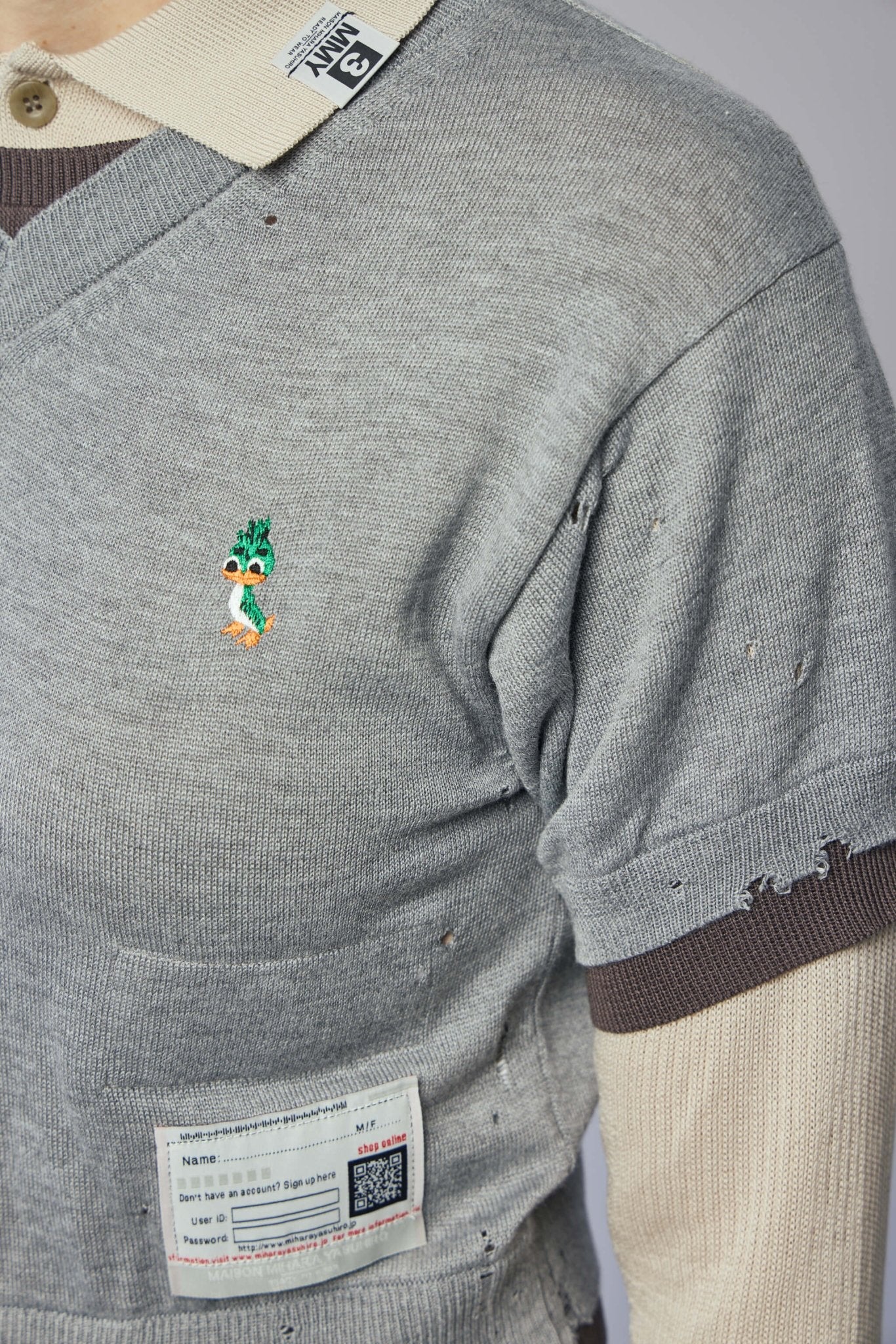 Triple Layered Knit Pullover