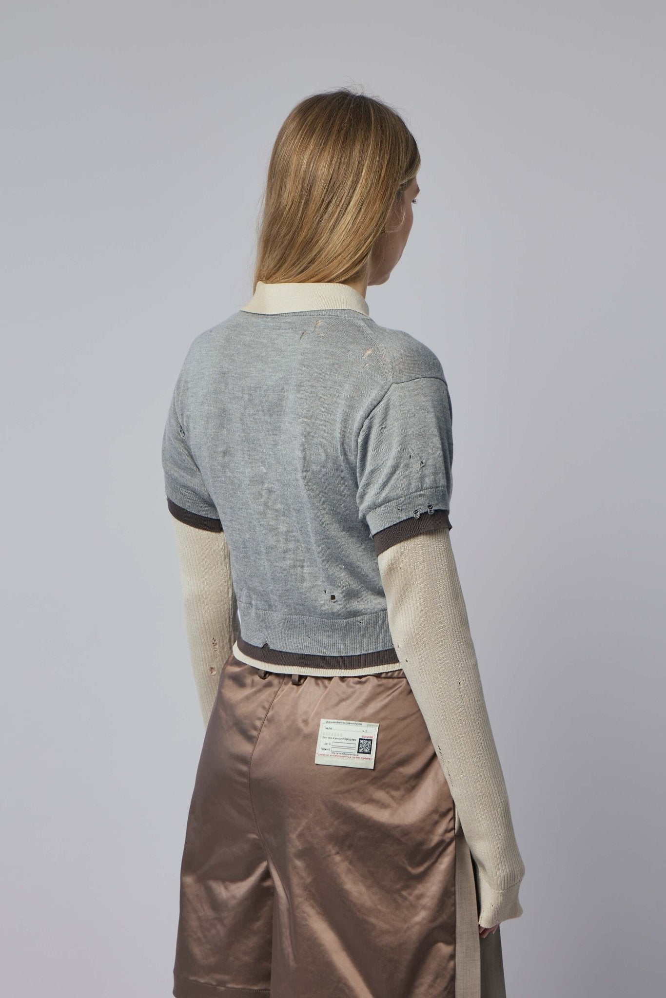 Triple Layered Knit Pullover
