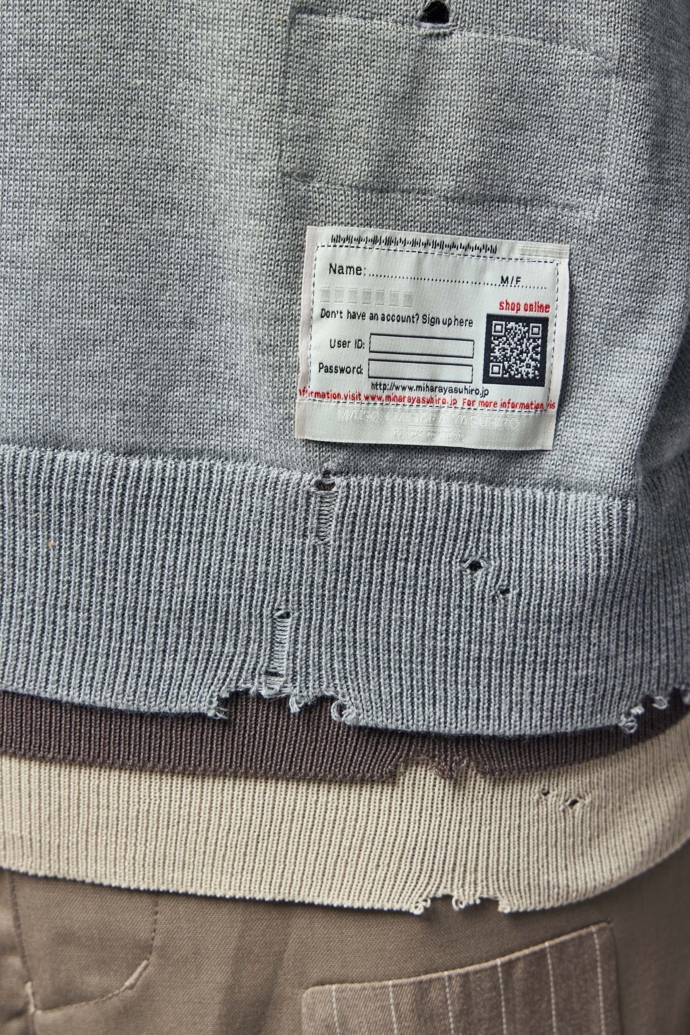 Triple Layered Knit Pullover
