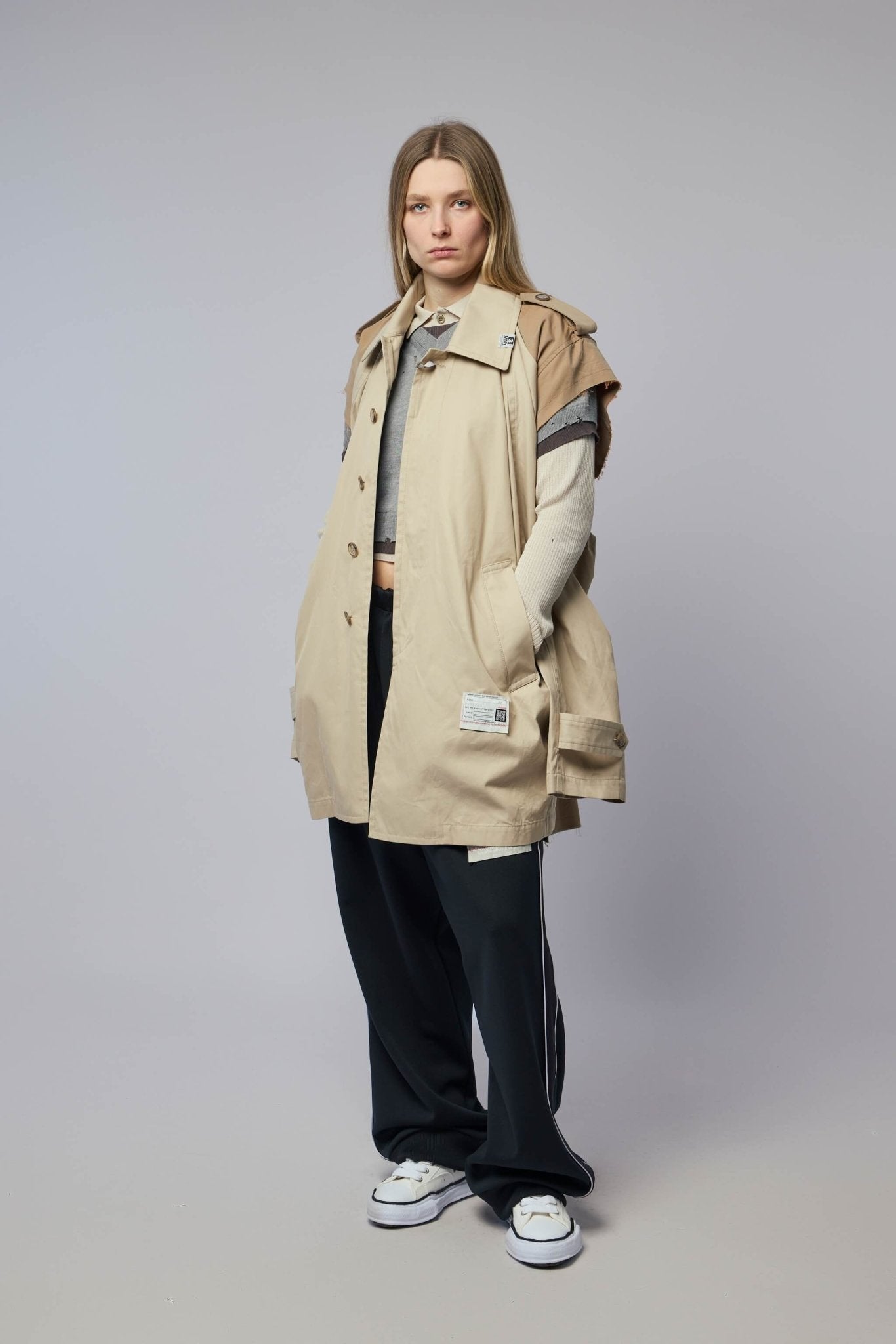 Vest Combined Balmacaan Coat