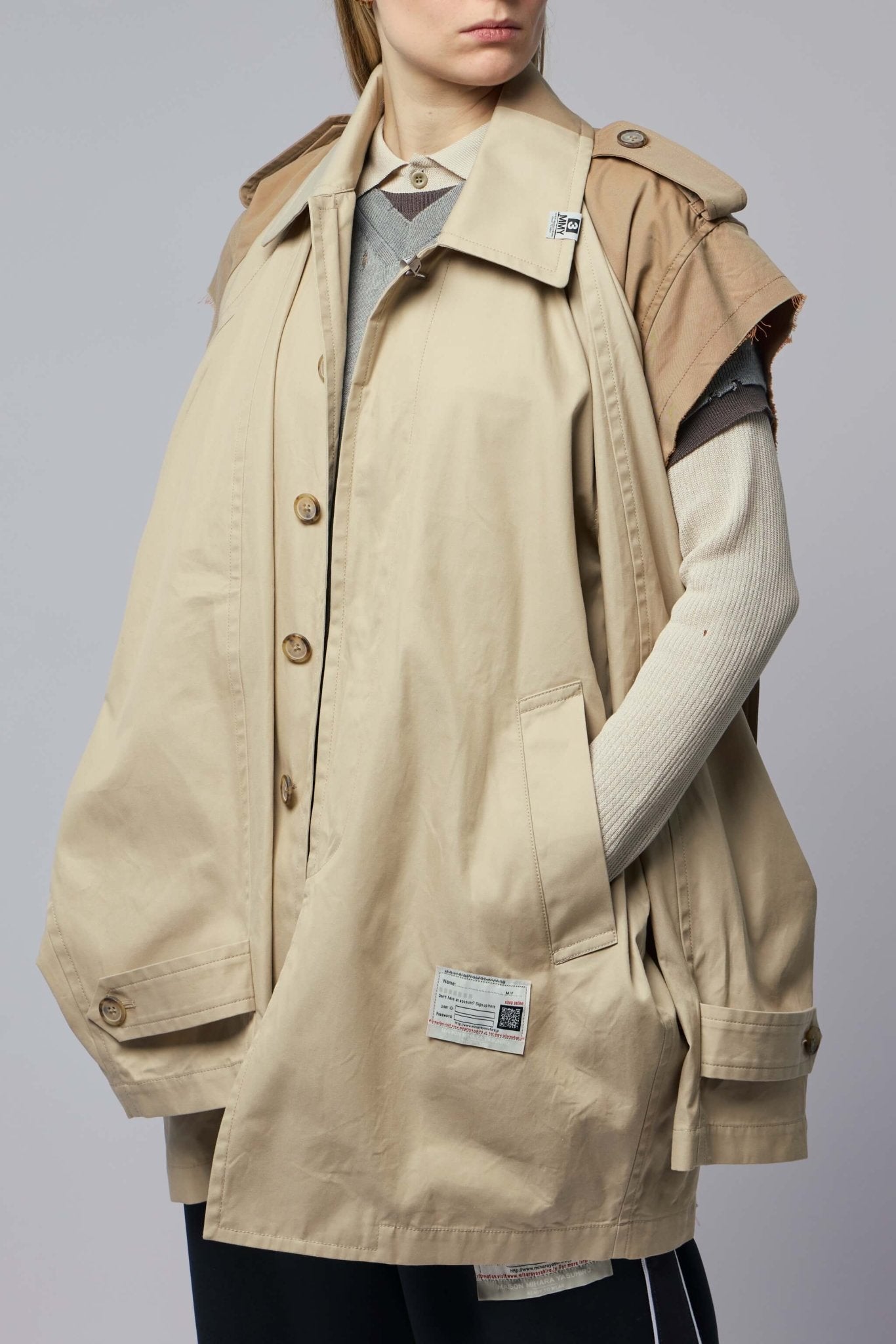 Vest Combined Balmacaan Coat