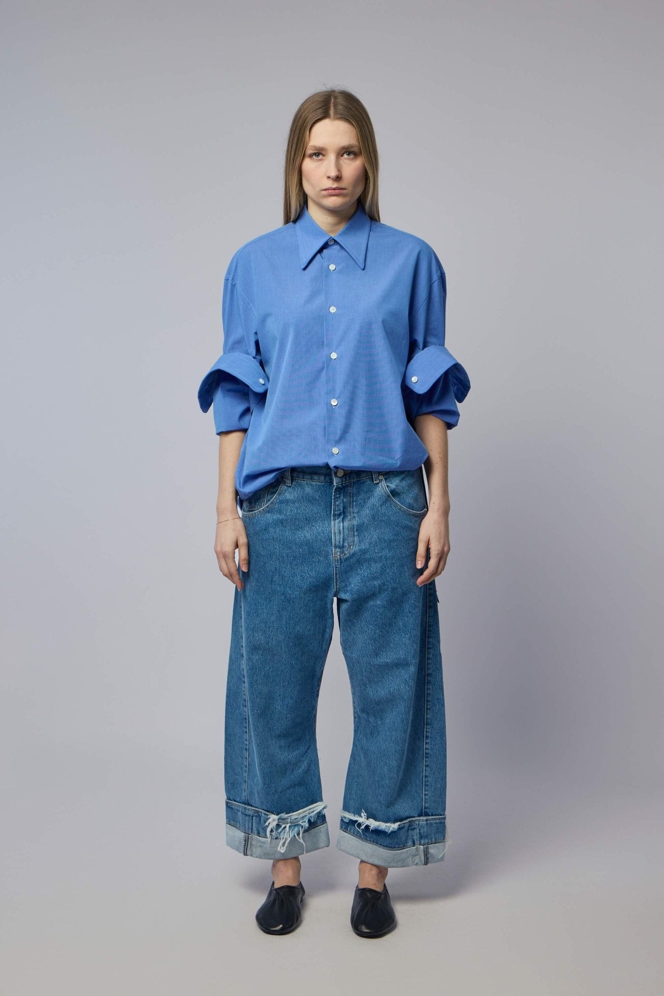 Classic Fold up Sleeve Shirt