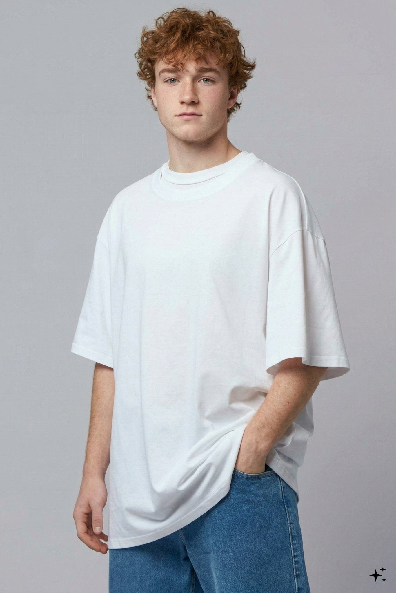 Oversized Double Collar T-shirt