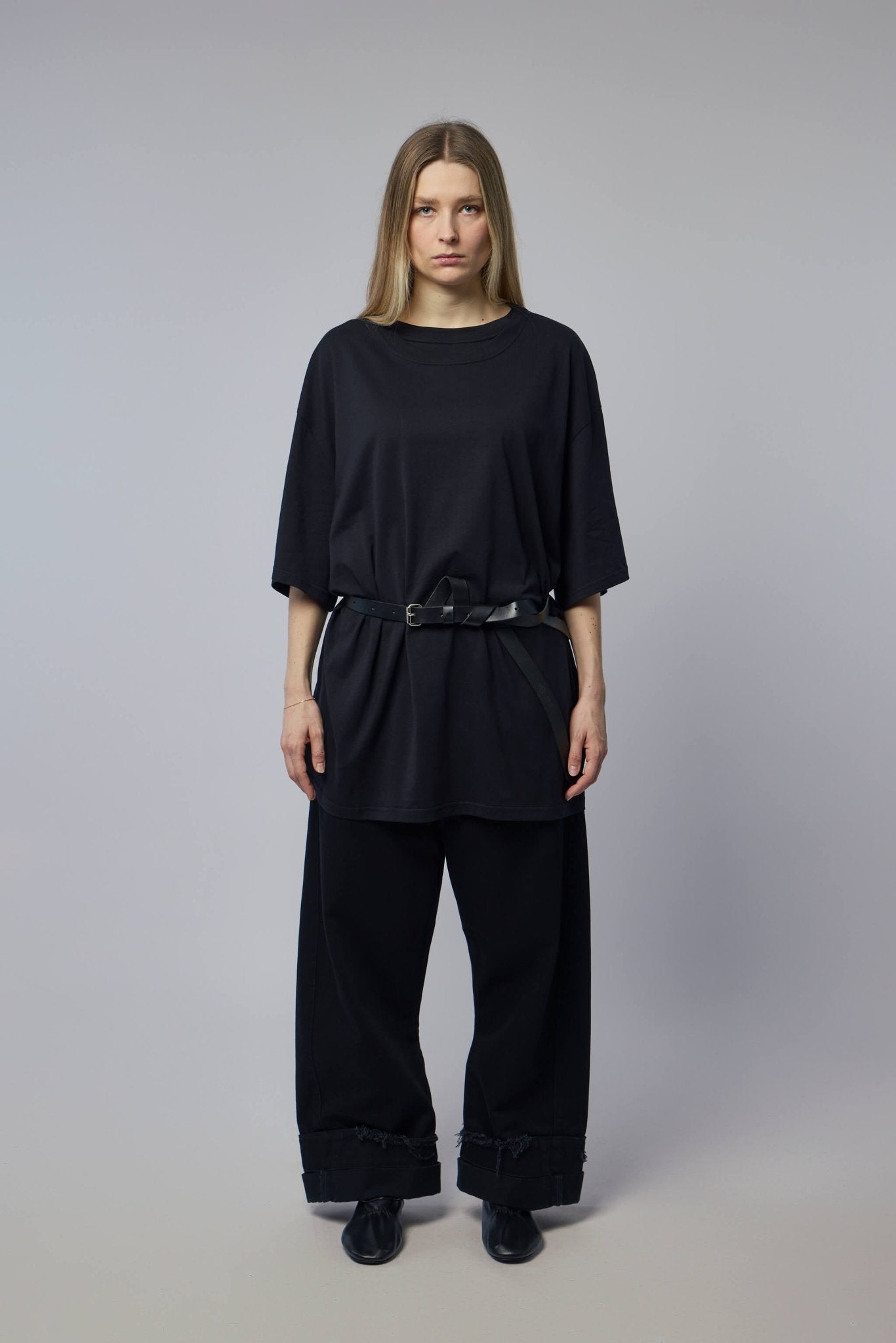 Oversized Double Collar T-shirt