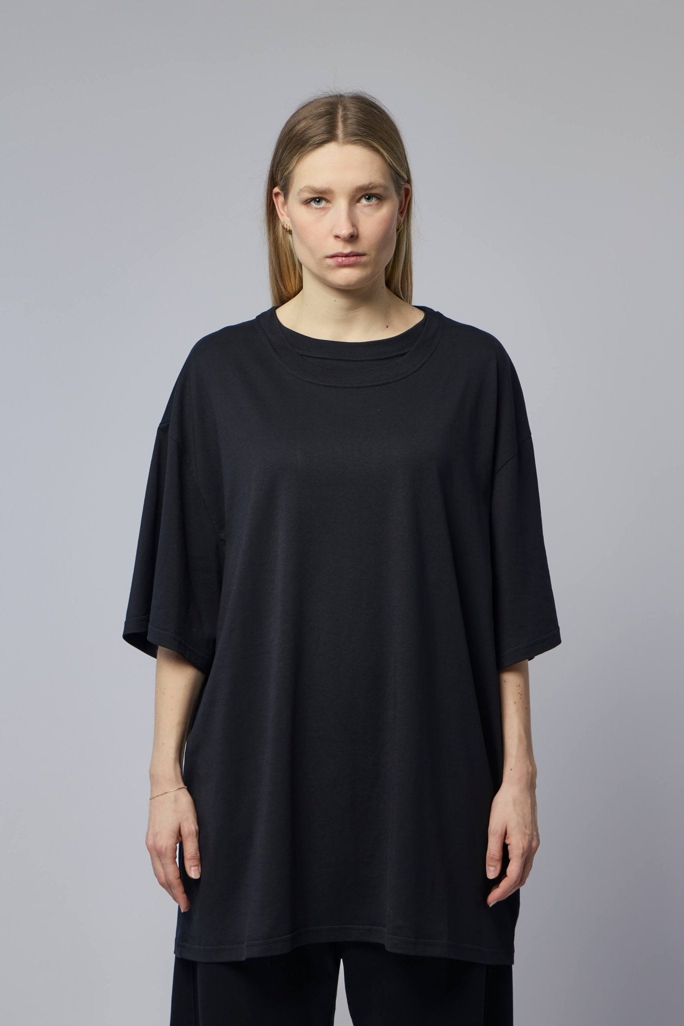 Oversized Double Collar T-shirt