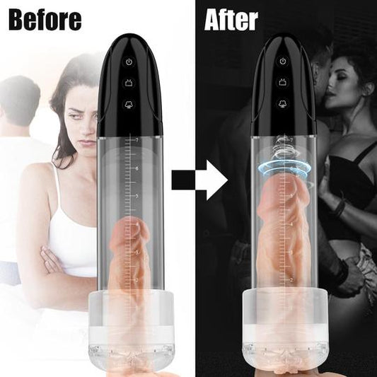 2 In 1 Vagina Sucking Electric Penis Enhancement Pump Male Masturbation Cup - Adult Wellness Product product image for intima