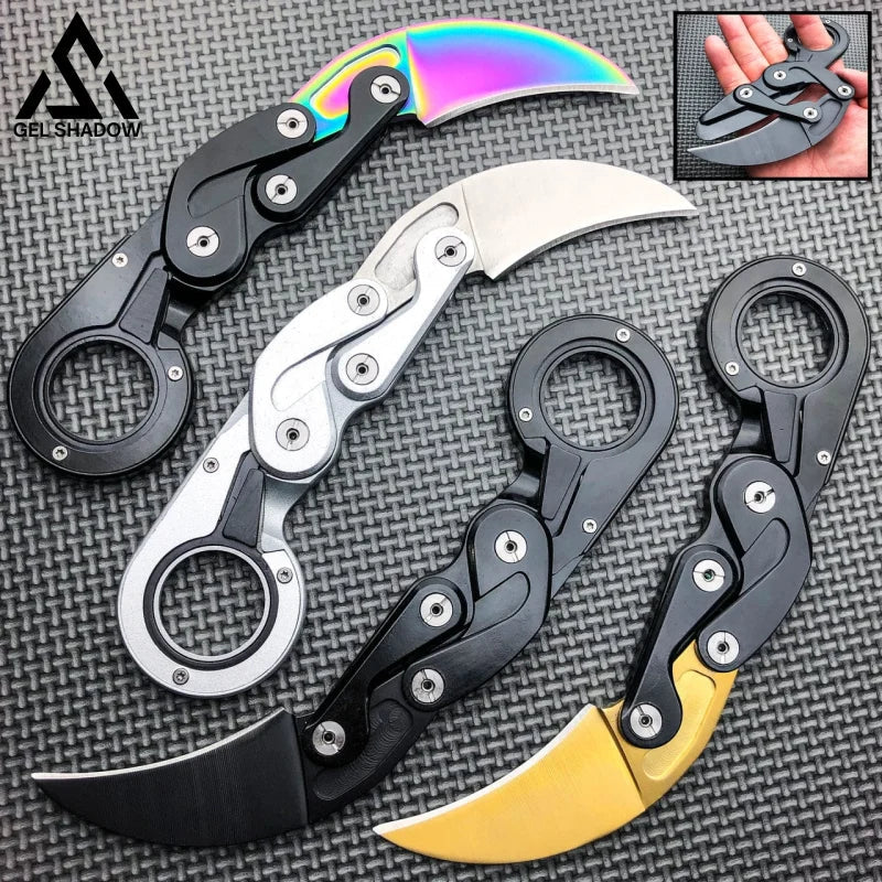 Mechanical folding Karambit Knife-GS41