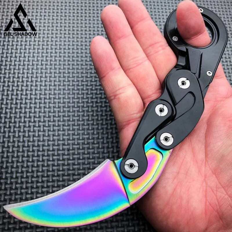 Mechanical folding Karambit Knife-GS41