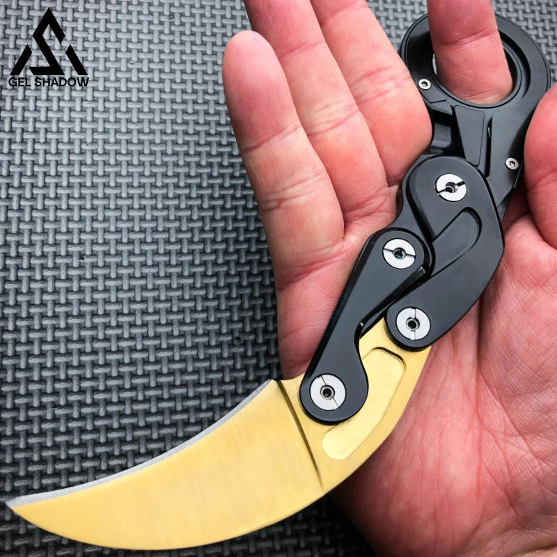 Mechanical folding Karambit Knife-GS41
