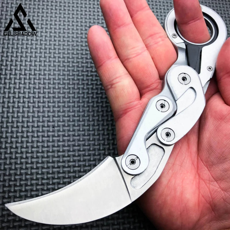 Mechanical folding Karambit Knife-GS41