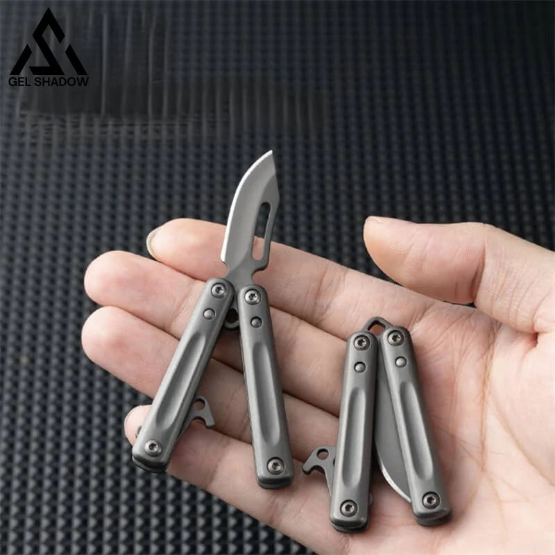 Titanize Mini Butterfly Knife Keychain-GS116