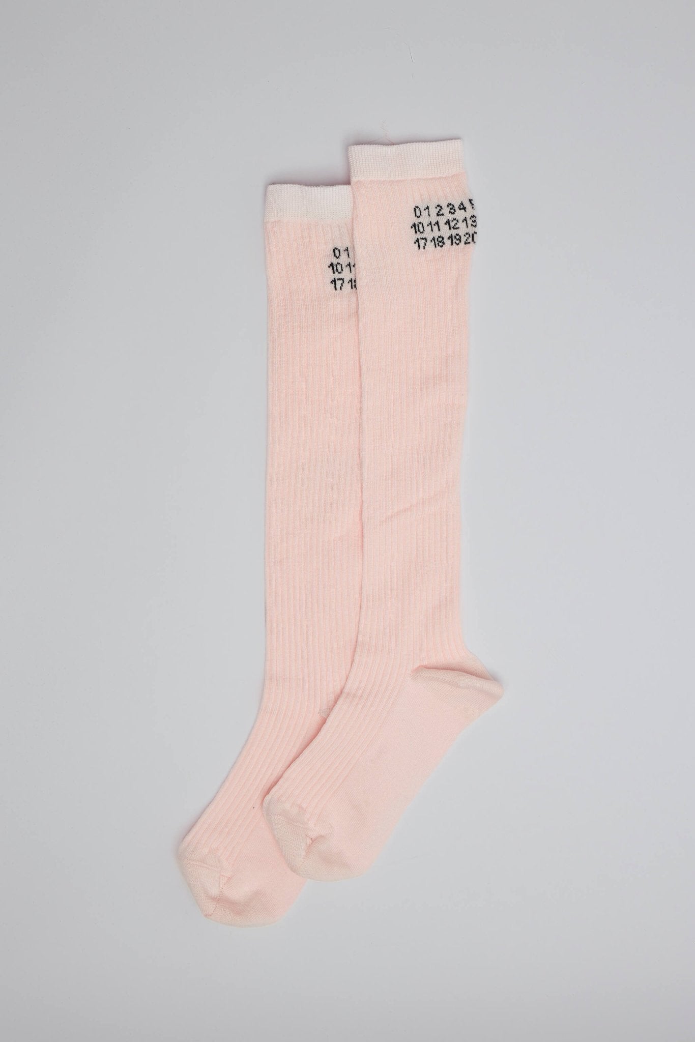 Numbering Logo Knee High Socks