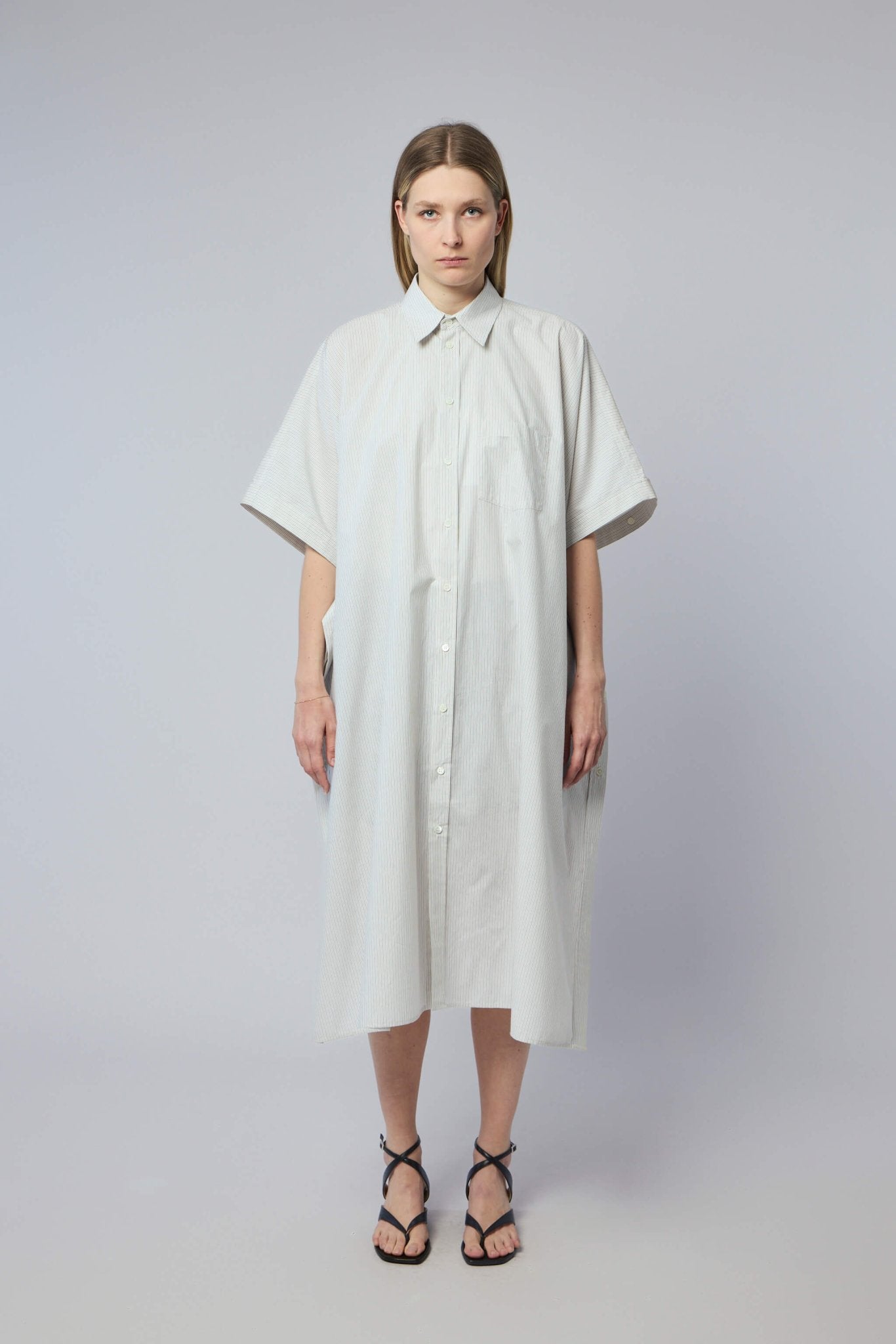 Long-sleeve Midi Dress