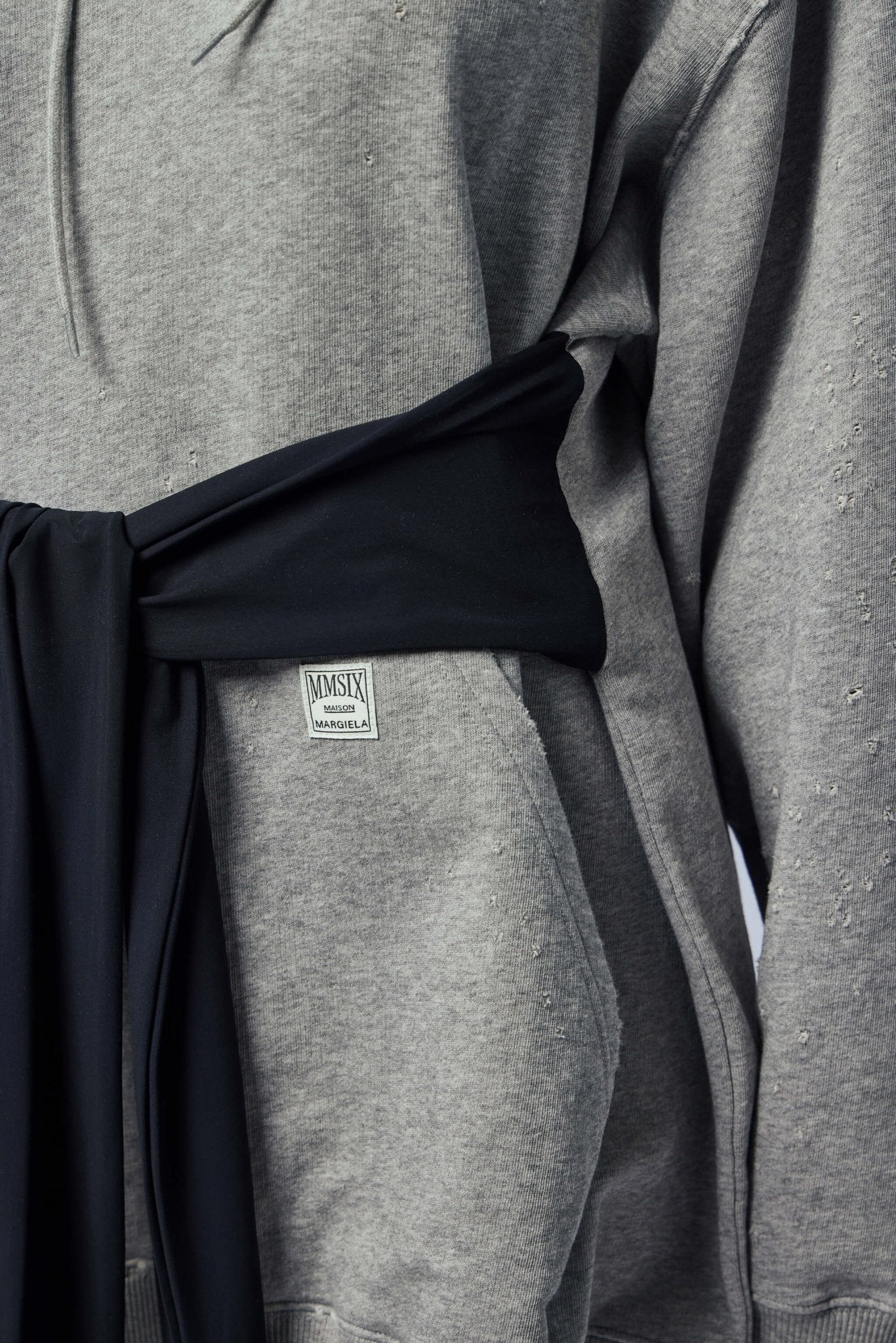 Gray Melange Hoodie Dress