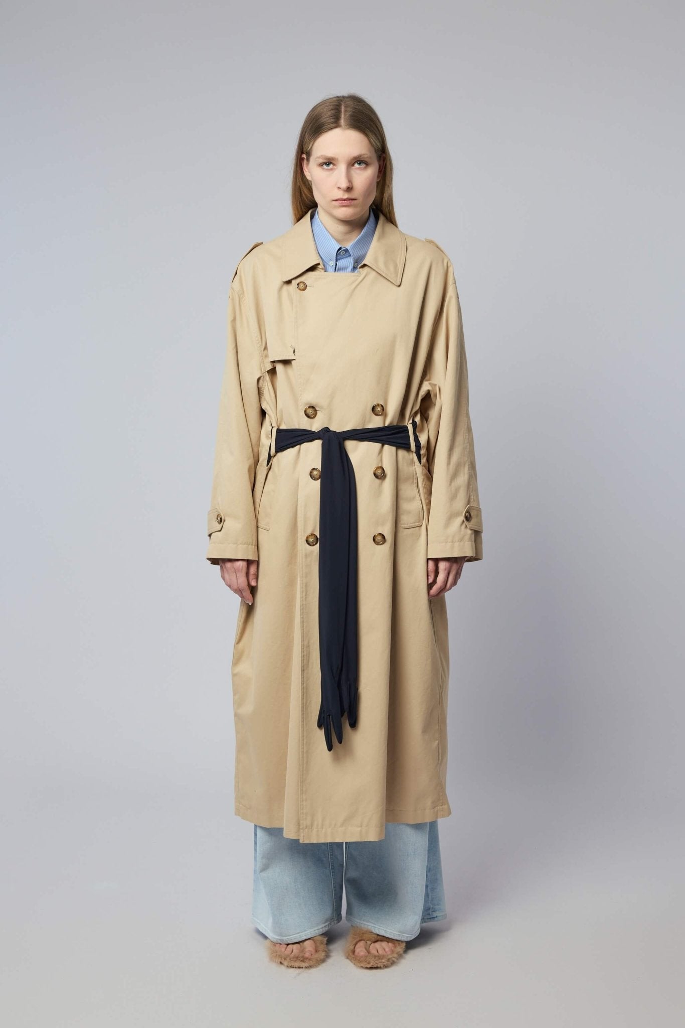 Glove Belted Trench Coat