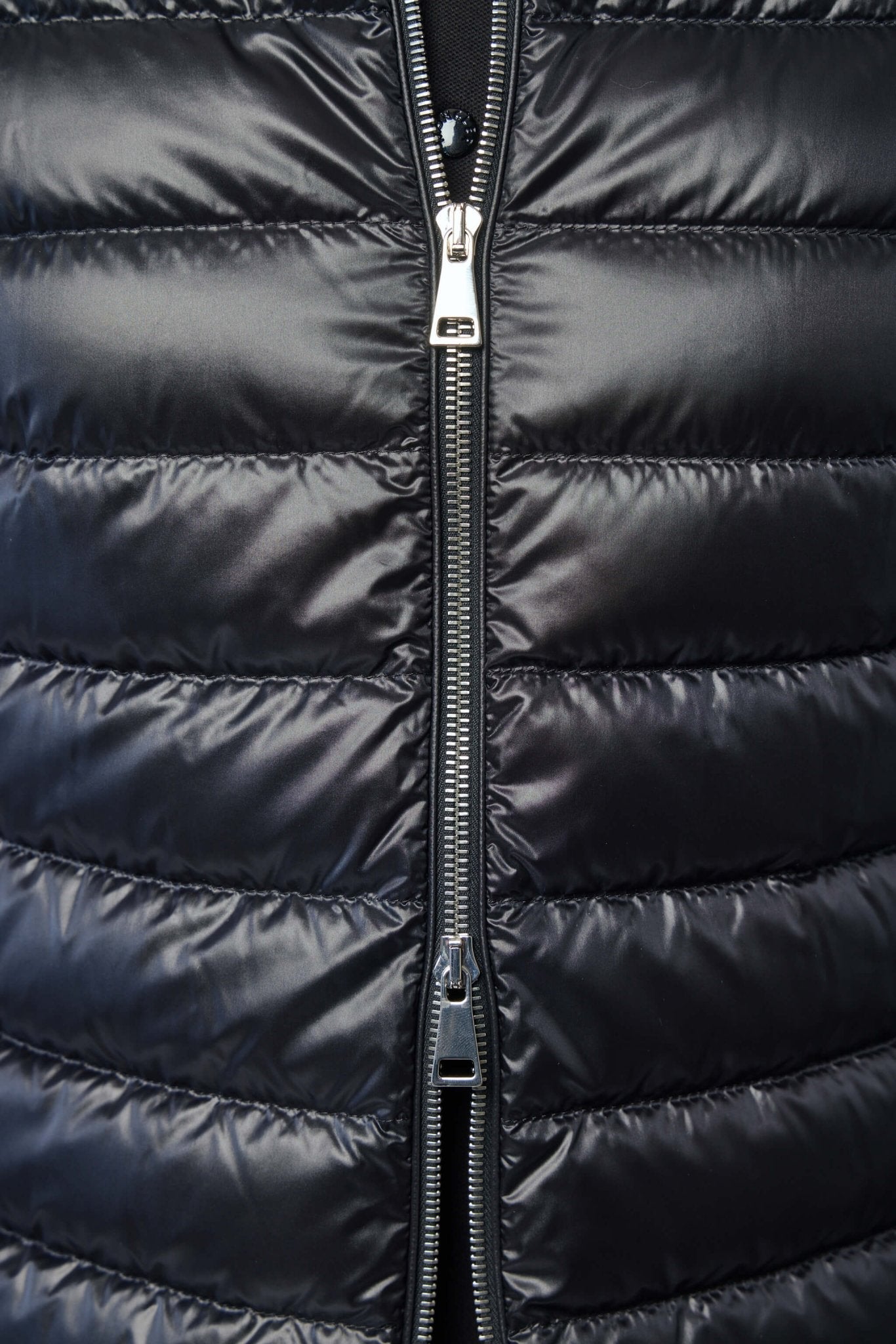 Padded Wool Zip-up Cardigan