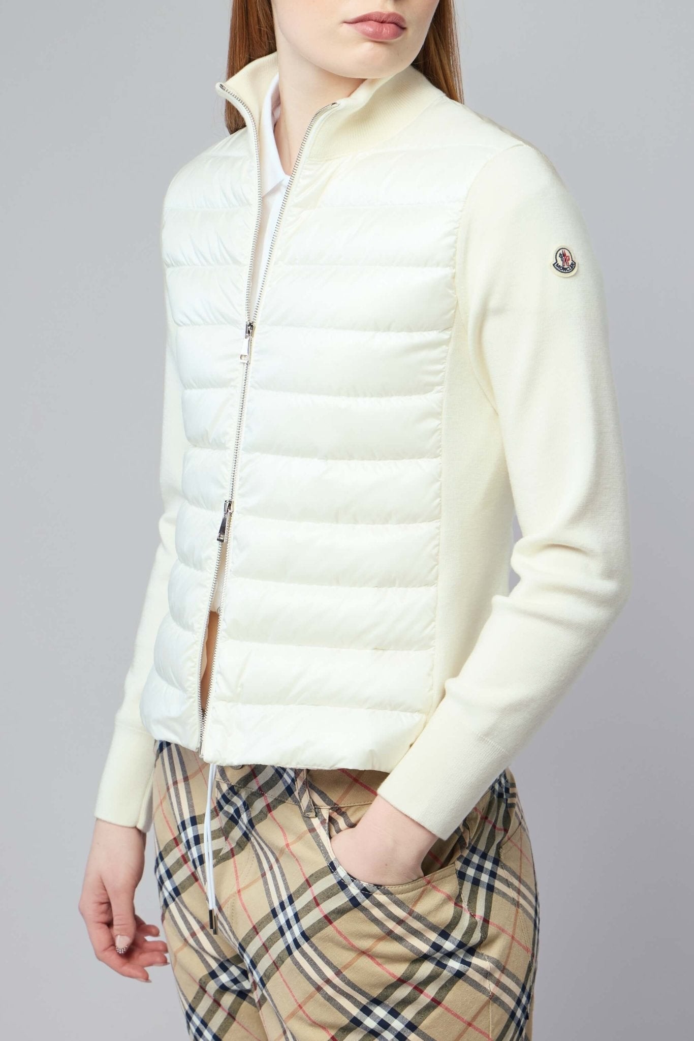 Padded Knit Cardigan