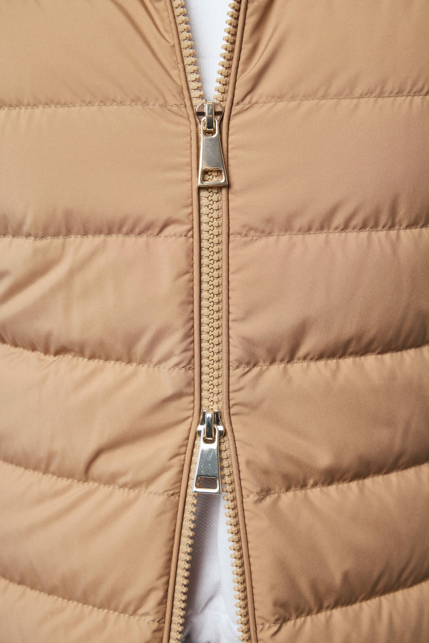 Padded Wool Zip-up Cardigan