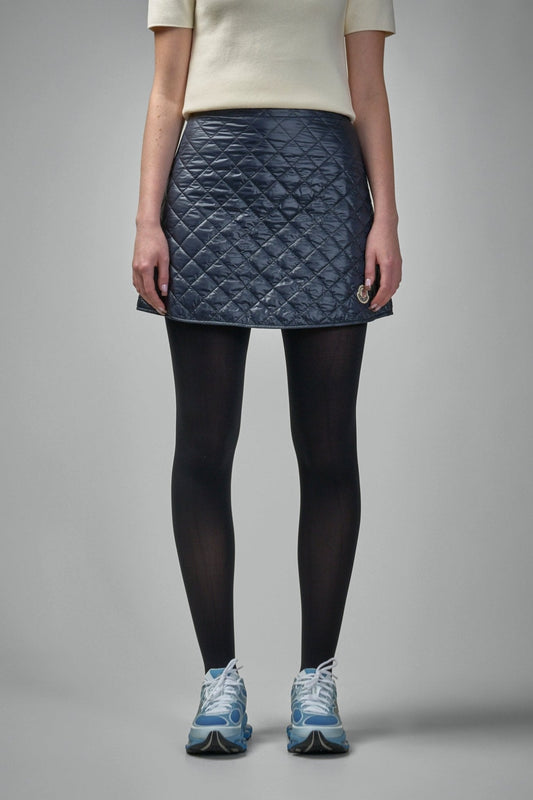 Diamond-quilted Mini Skirt