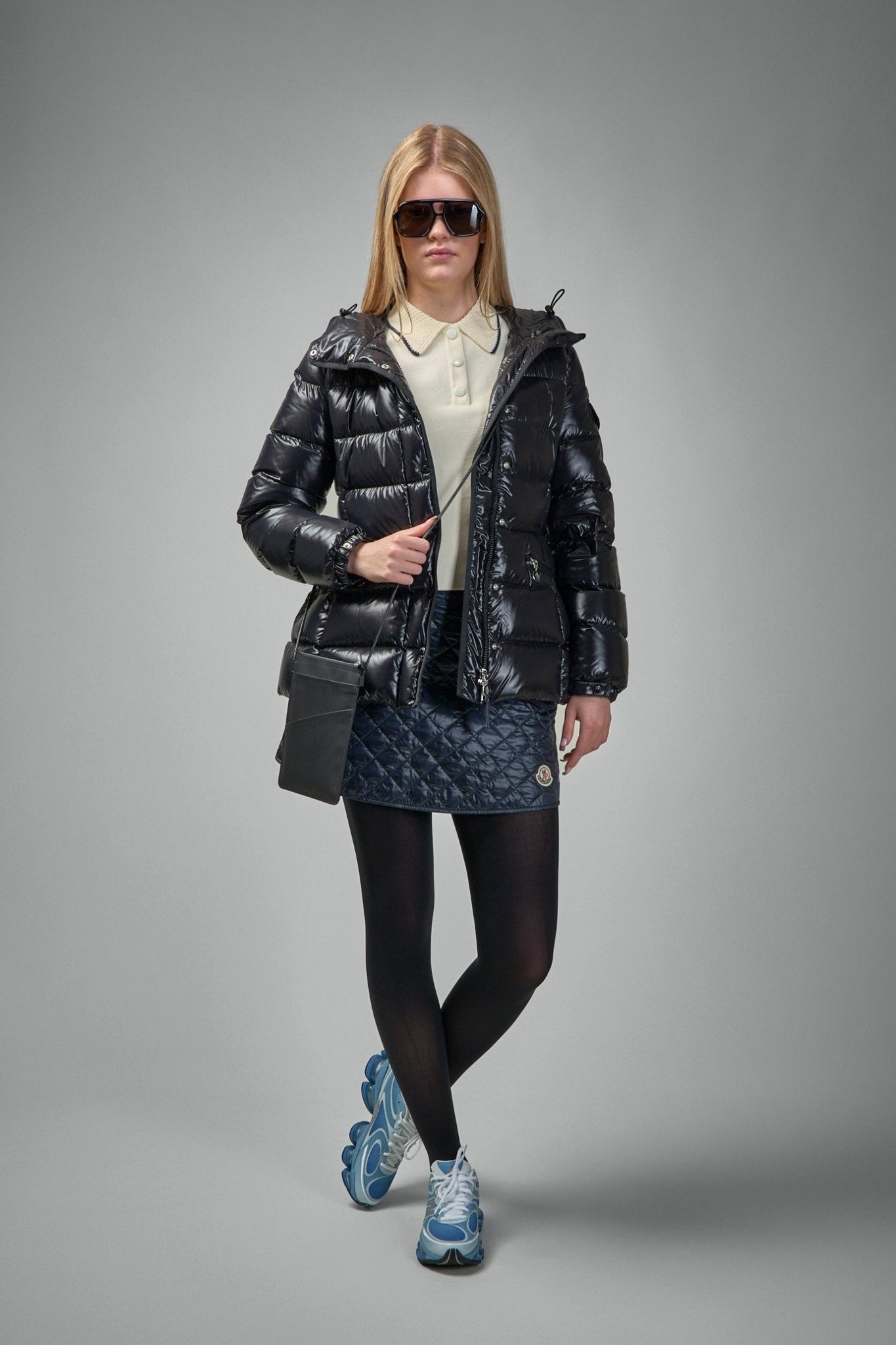 Diamond-quilted Mini Skirt