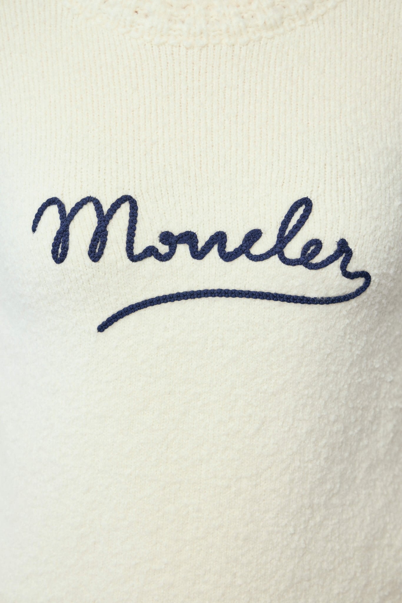 Embroidered Logo Cotton Blend Sweater