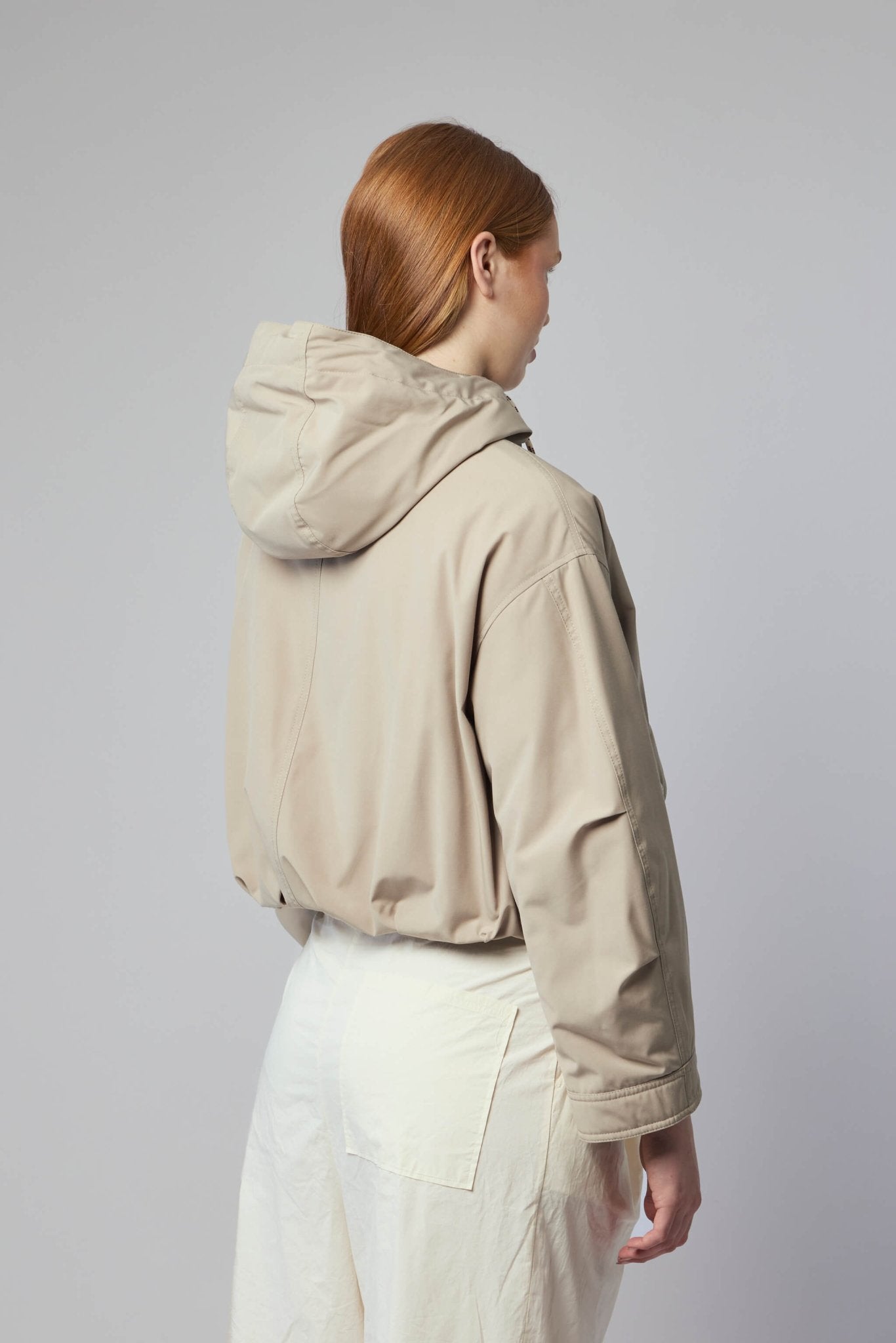 Eucalyptus Hooded Short Down Jacket