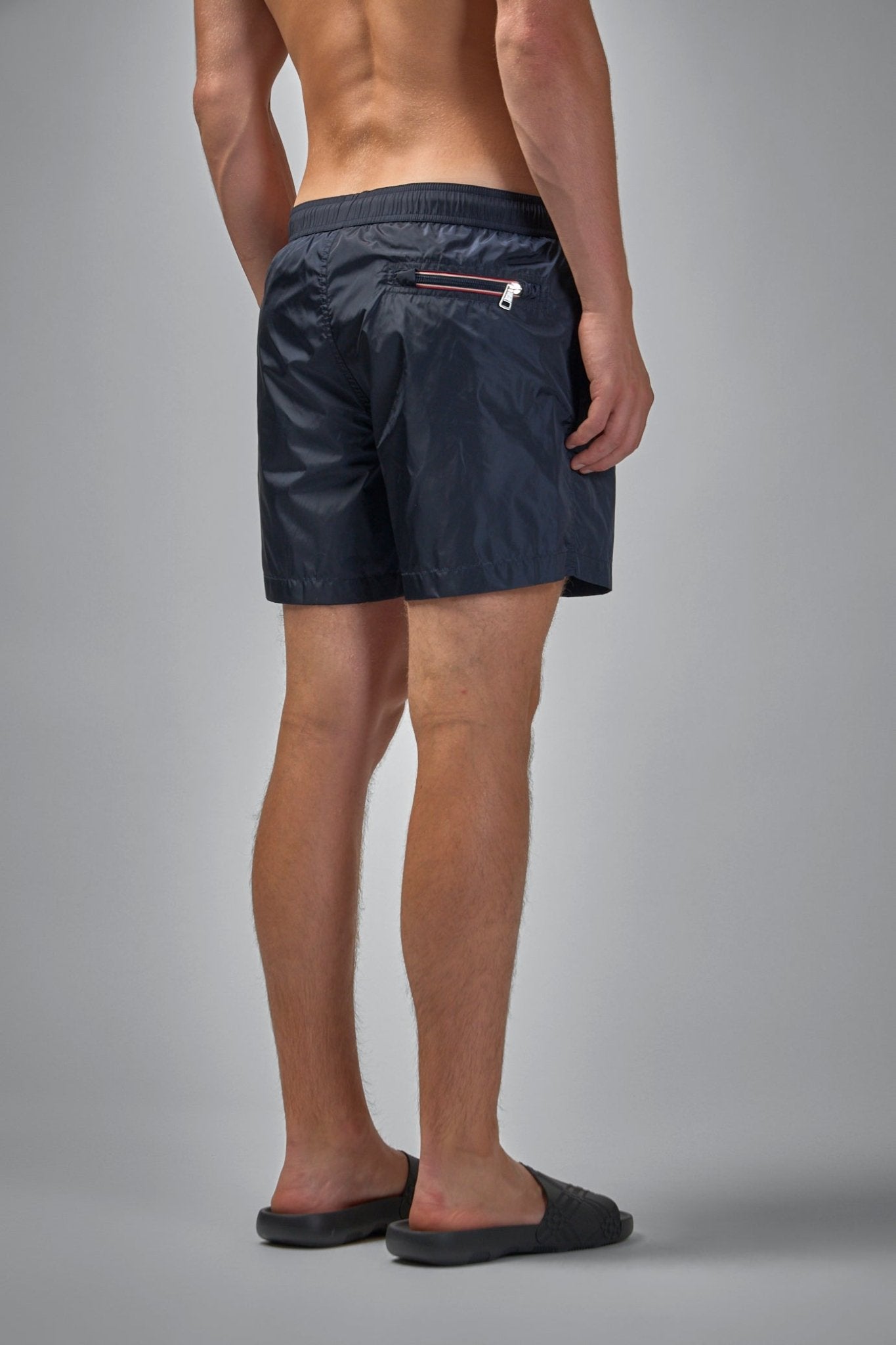 Logo Patch Drawstring Swim Shorts