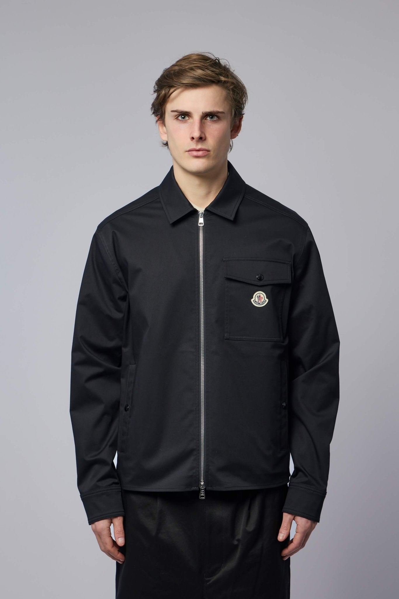 Cotton Blend Gabardine Shirt Jacket