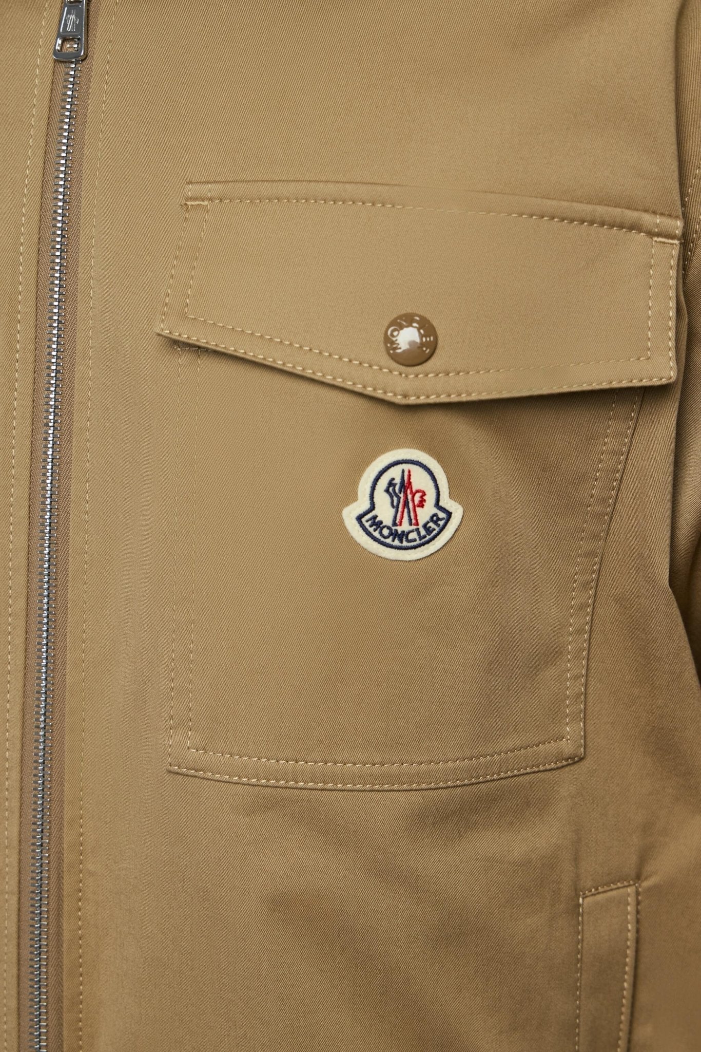 Cotton Blend Gabardine Shirt Jacket