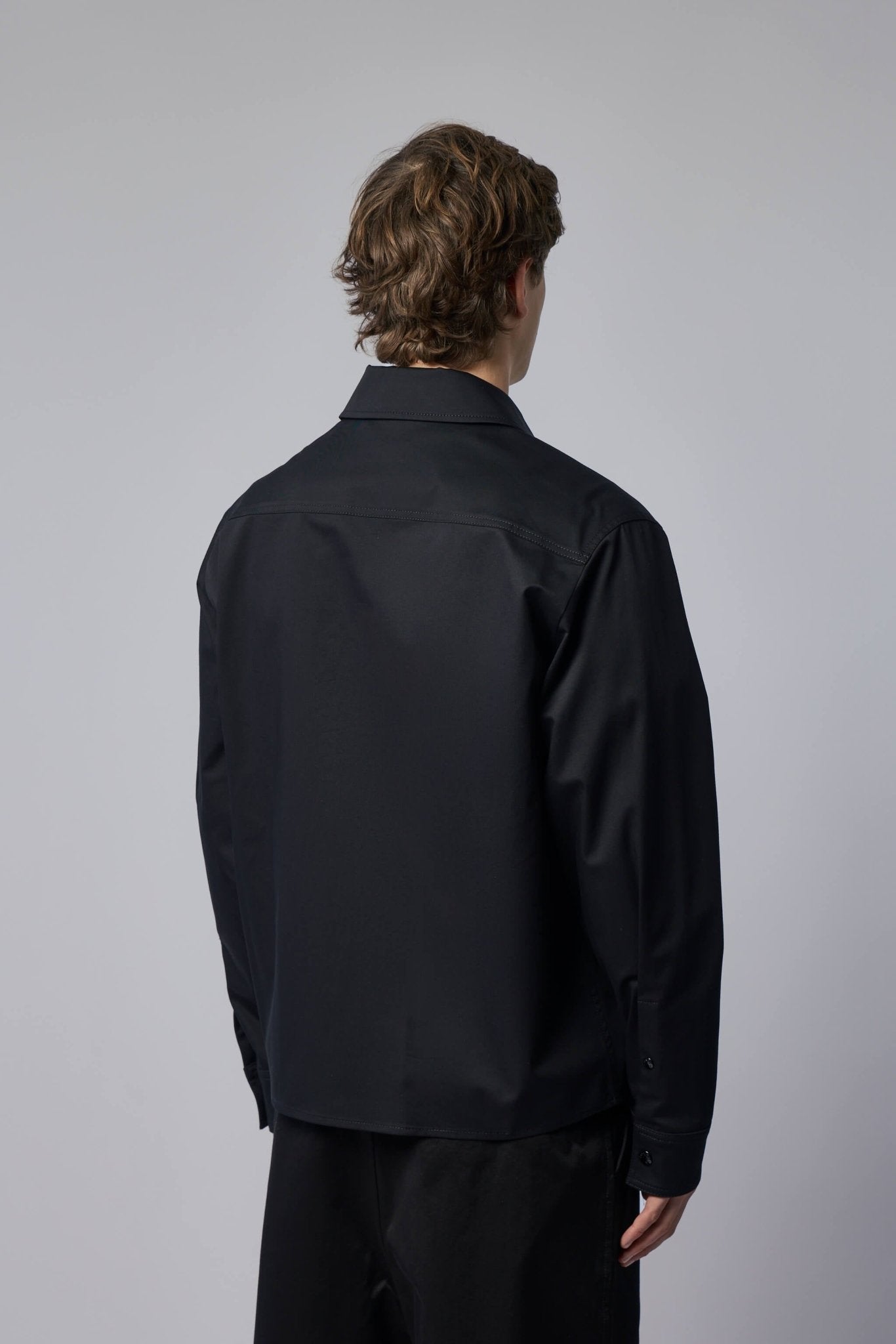 Cotton Blend Gabardine Shirt Jacket