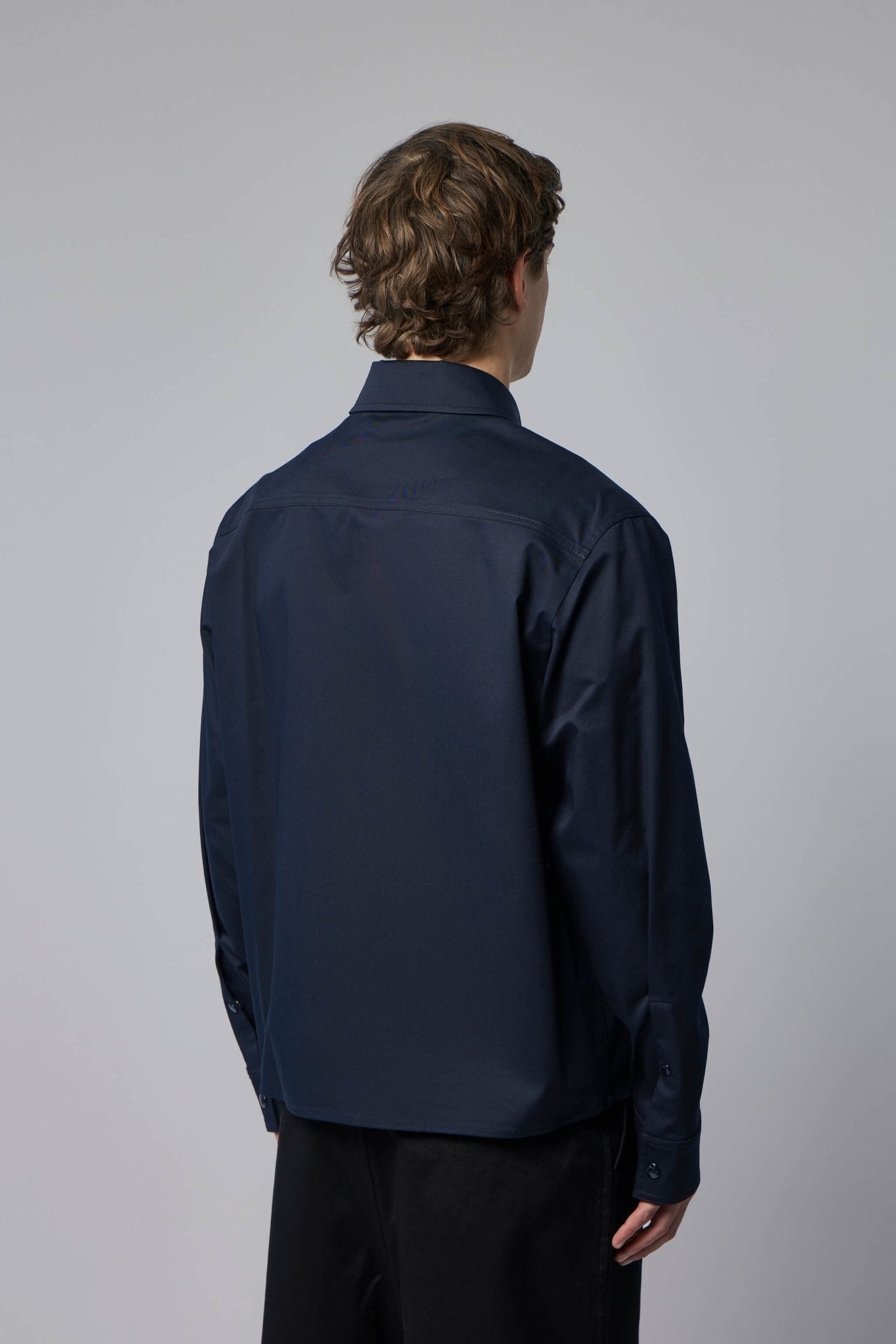 Cotton Blend Gabardine Shirt Jacket