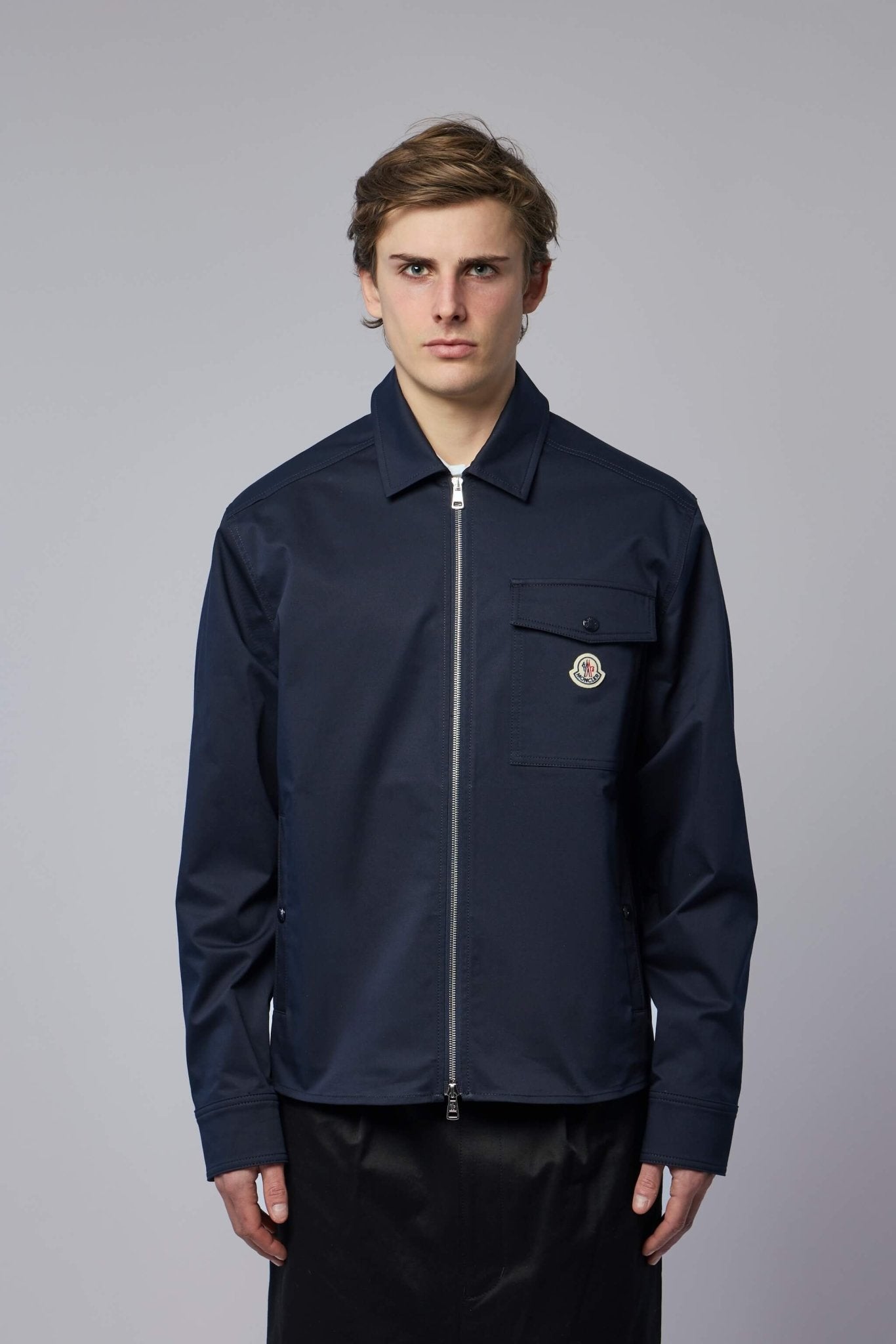 Cotton Blend Gabardine Shirt Jacket