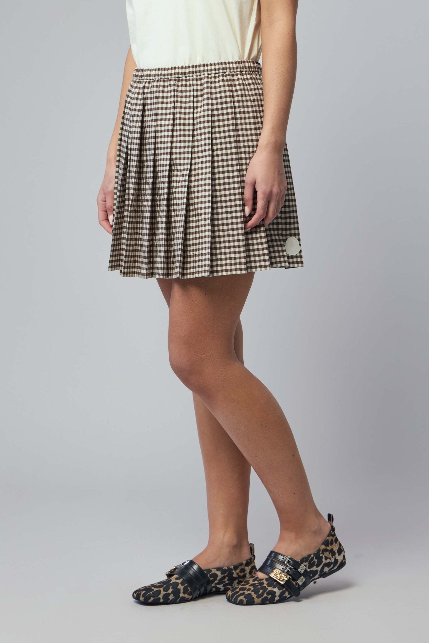 Pleated Midi Skirt