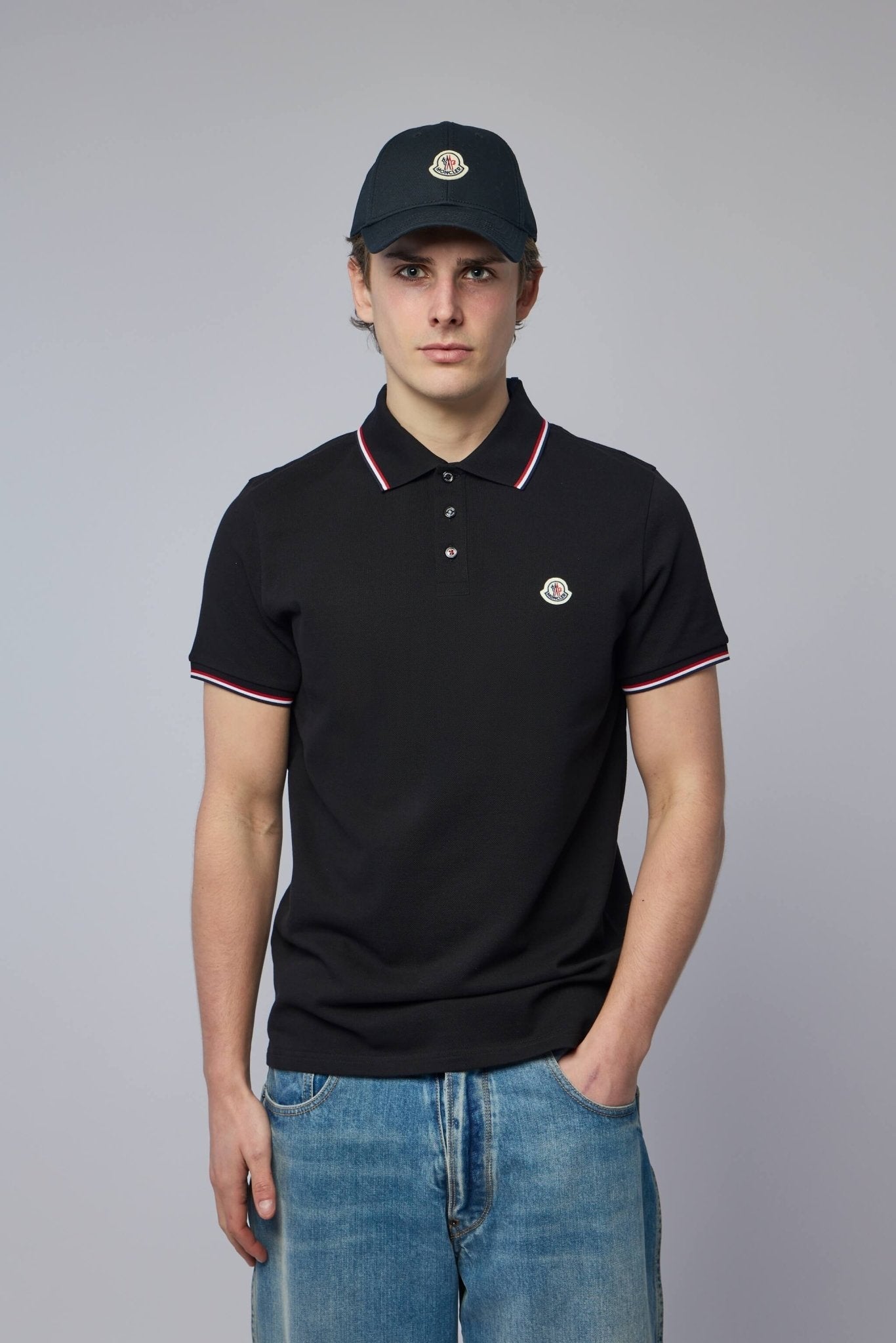 Tricolor-trimmed Cotton Piquet Polo Shirt