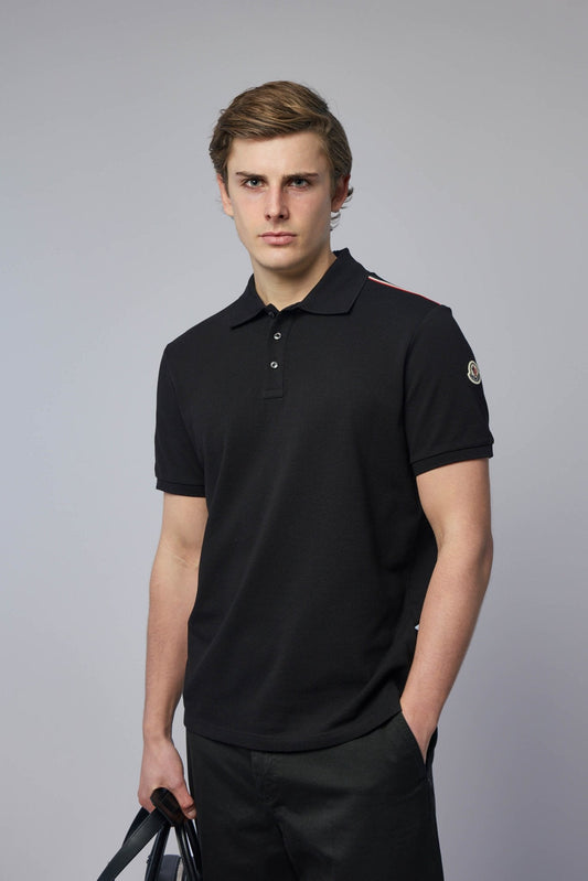 Tricolor-trimmed Cotton Piquet Polo Shirt
