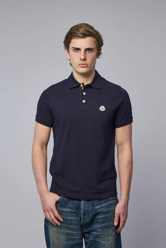 Logo Patch Cotton Polo Shirt